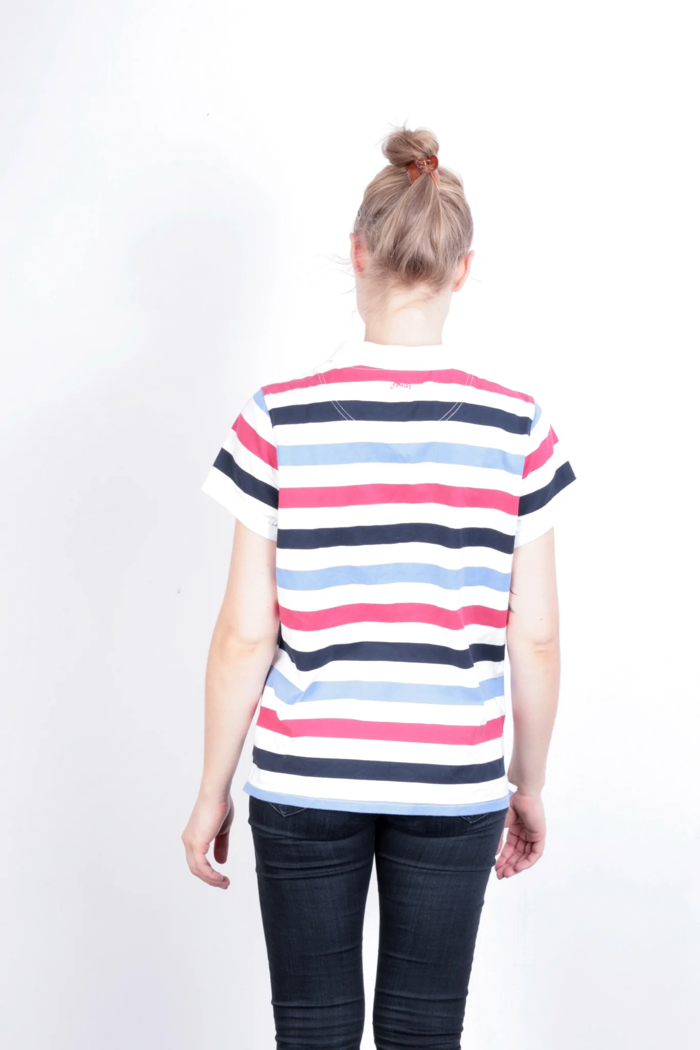 Joules Women's 2XL Polo Shirt Striped White Short Sleeve - Image 5