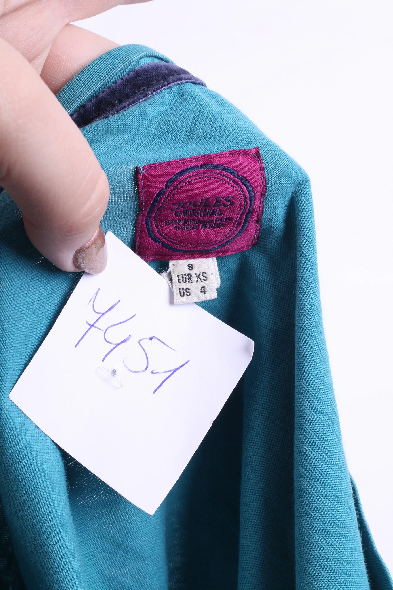 Joules Womens XS Shirt Long Sleeve Green Cotton - Image 5