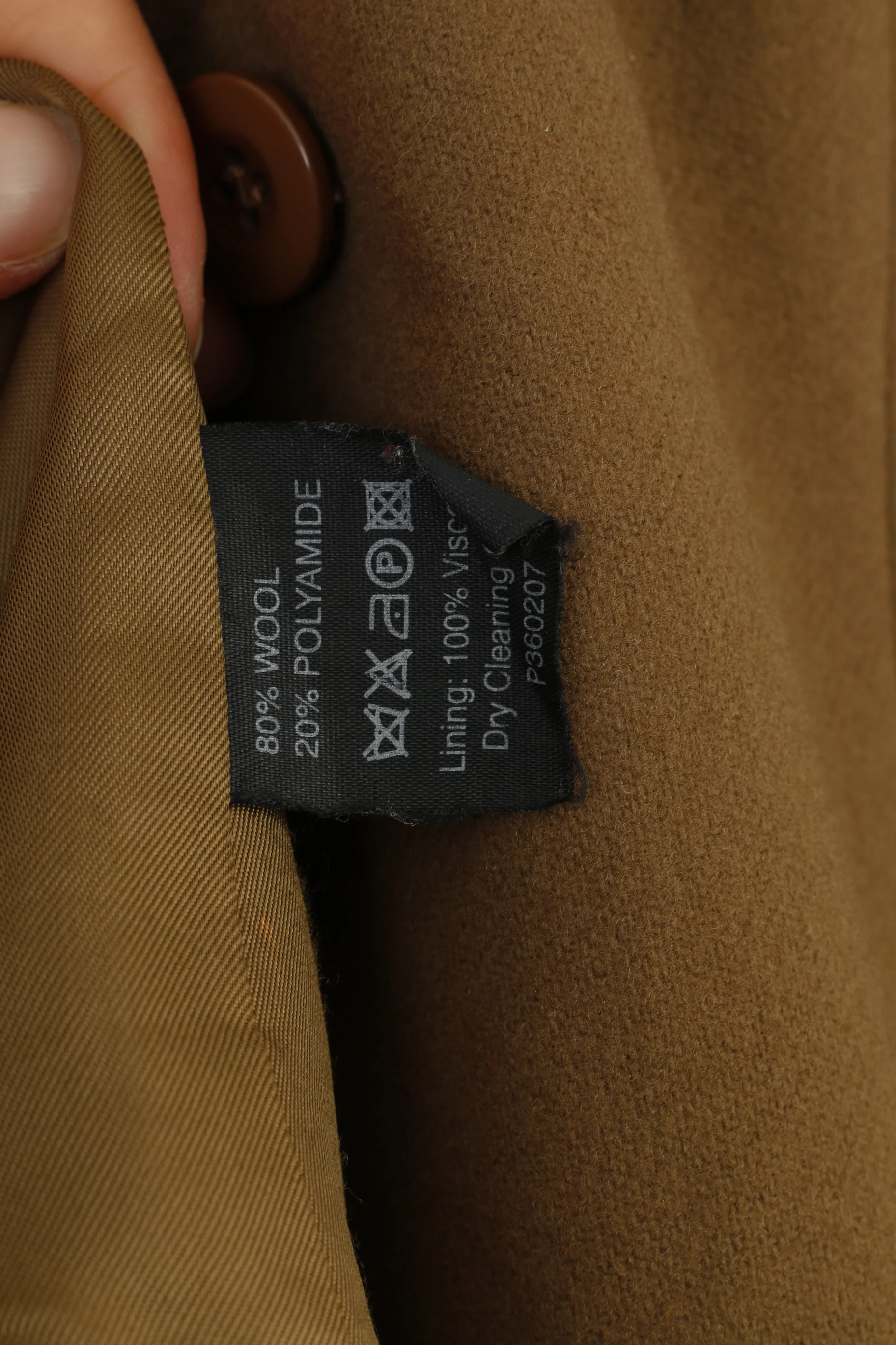 JP Femme Women M Blazer Single Breasted Wool Khaki Vintage Bottoms 1952 Jacket - Image 4