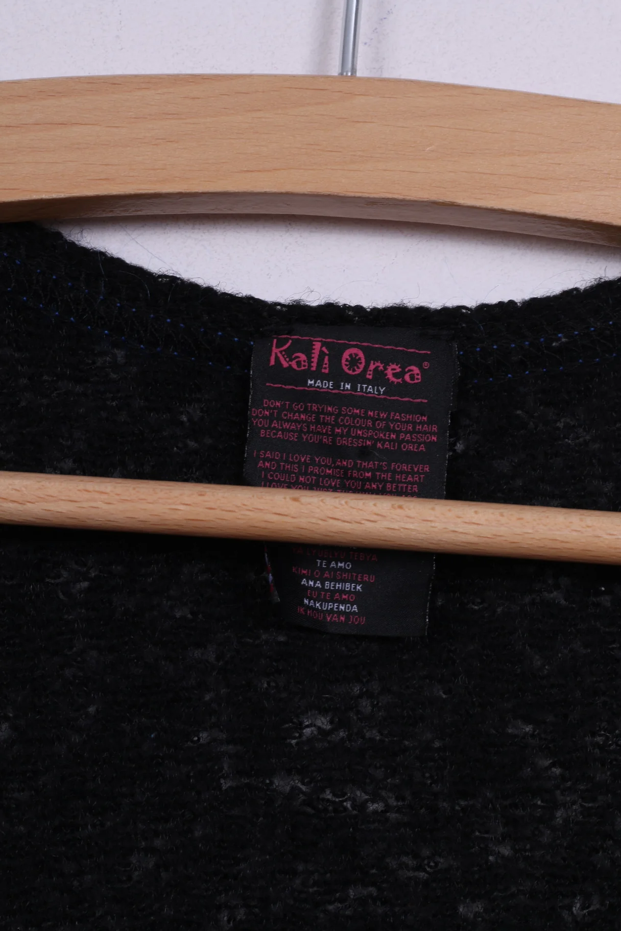 Kali Orea Womens 10 S Mini Dress Multi print Black Short Sleeve Different Textures Italy - Image 3