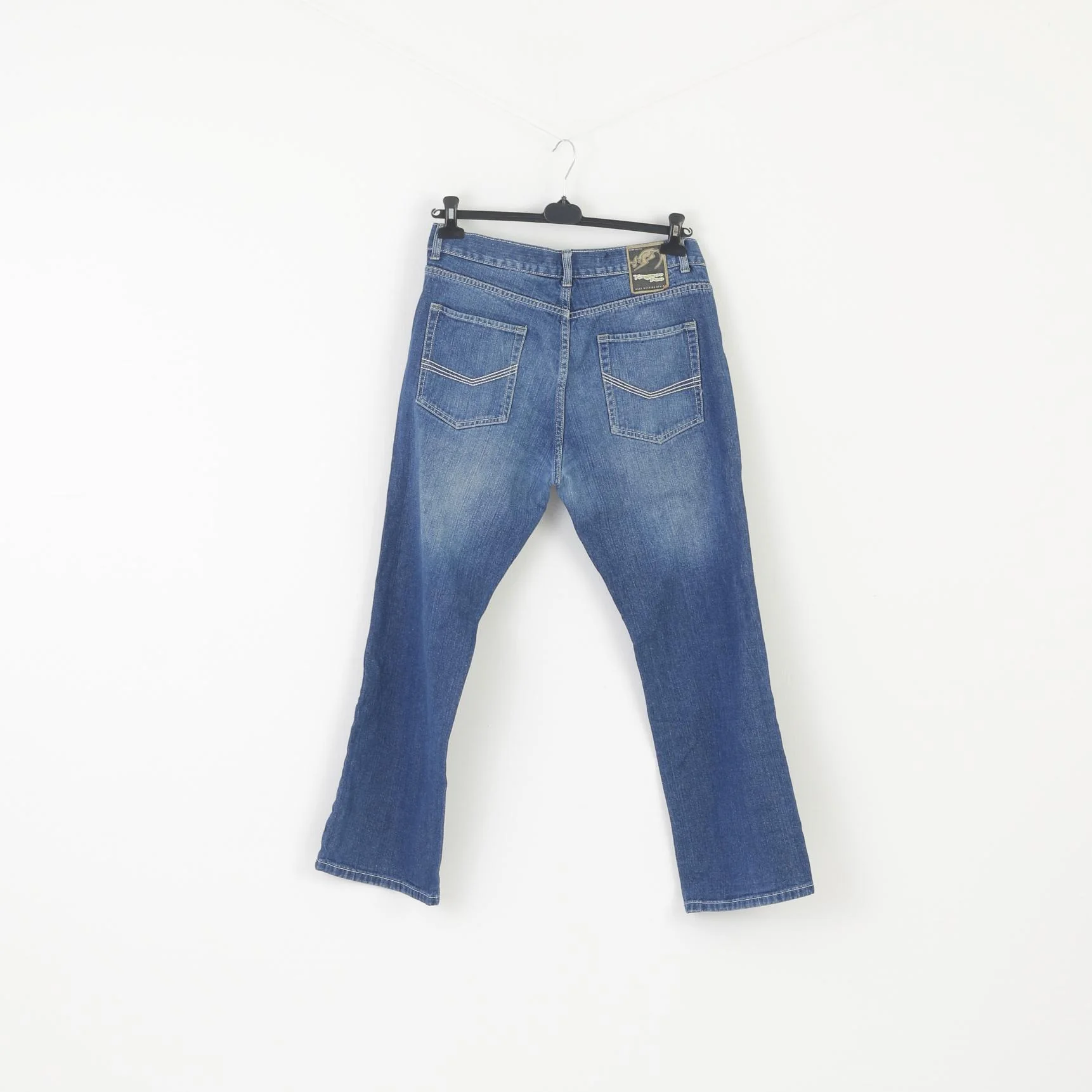Kangaroo Poo Men 36 Jeans Trousers Blue Denim Cotton Vintage Casual Vintage Pants - Image 6