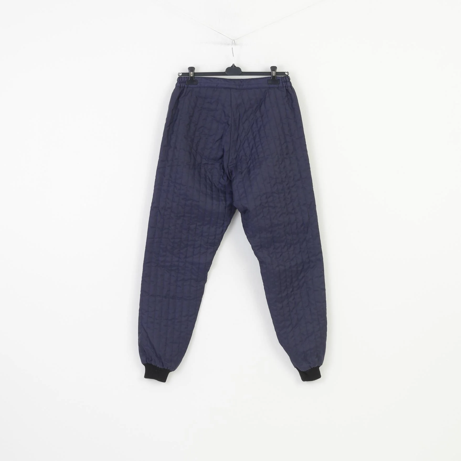 Kansas Men L Tracksuit Navy Thermo Full Zipper Padded Polyester 2 Piece Vintage - Image 11