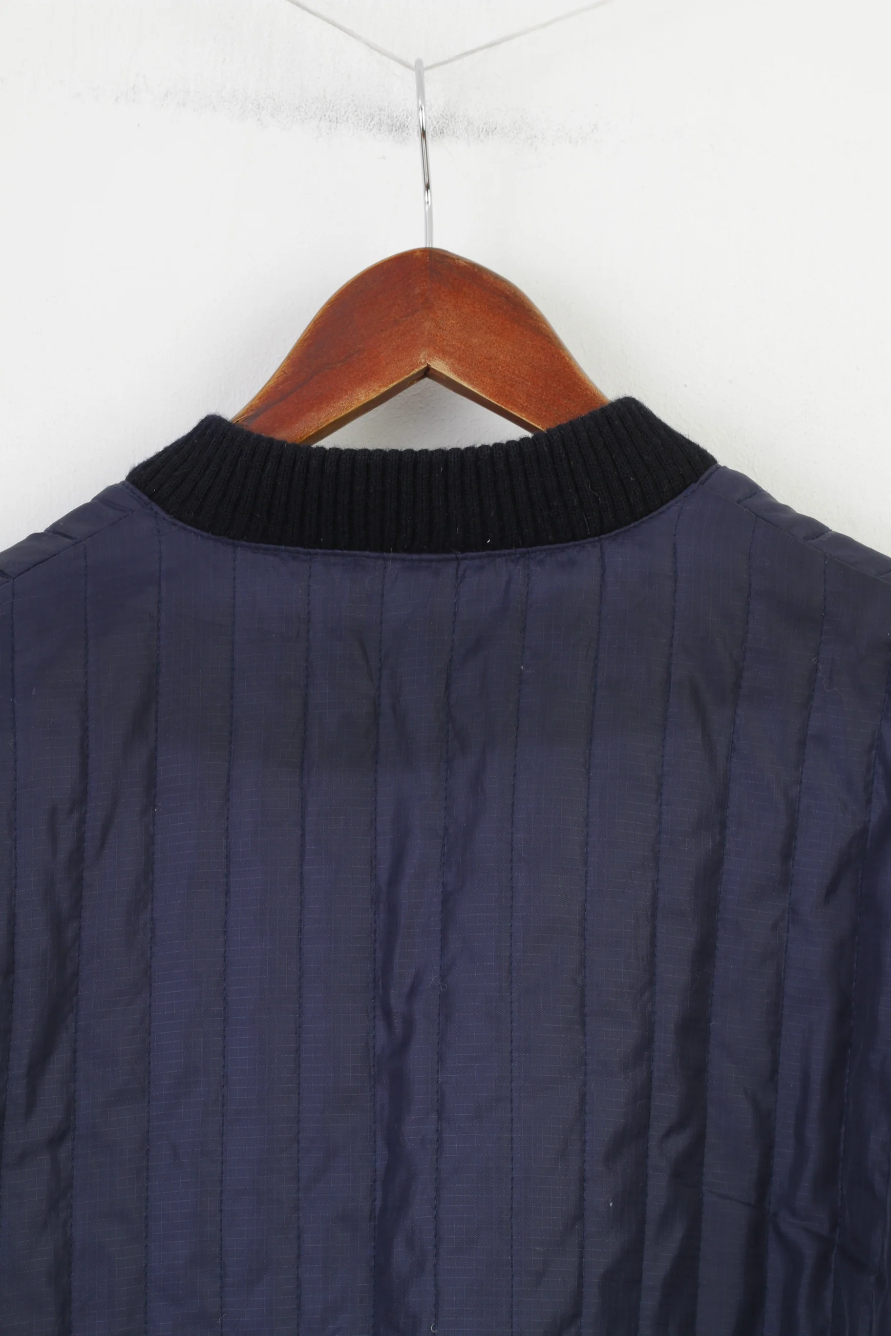 Kansas Men L Tracksuit Navy Thermo Full Zipper Padded Polyester 2 Piece Vintage - Image 12