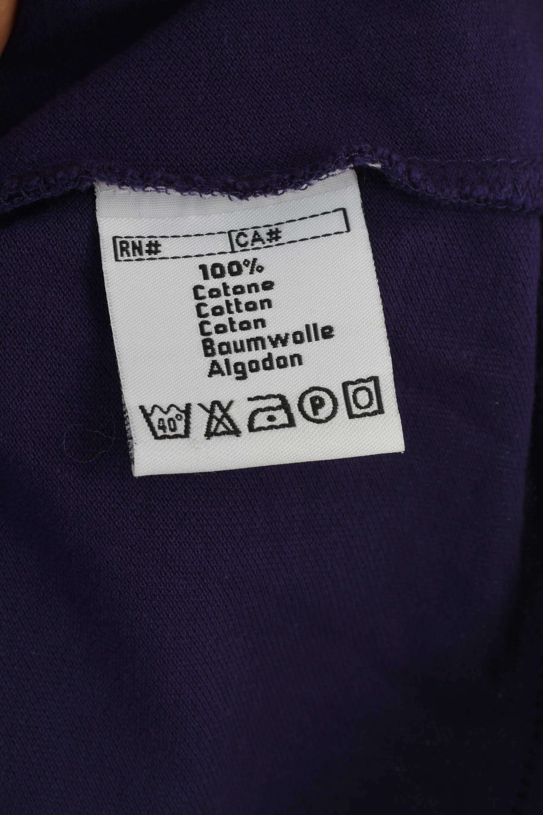 Kappa Boy 13 14 Age  Polo Shirt Purple Cotton Collar Bottoms Short Sleeve Top - Image 5