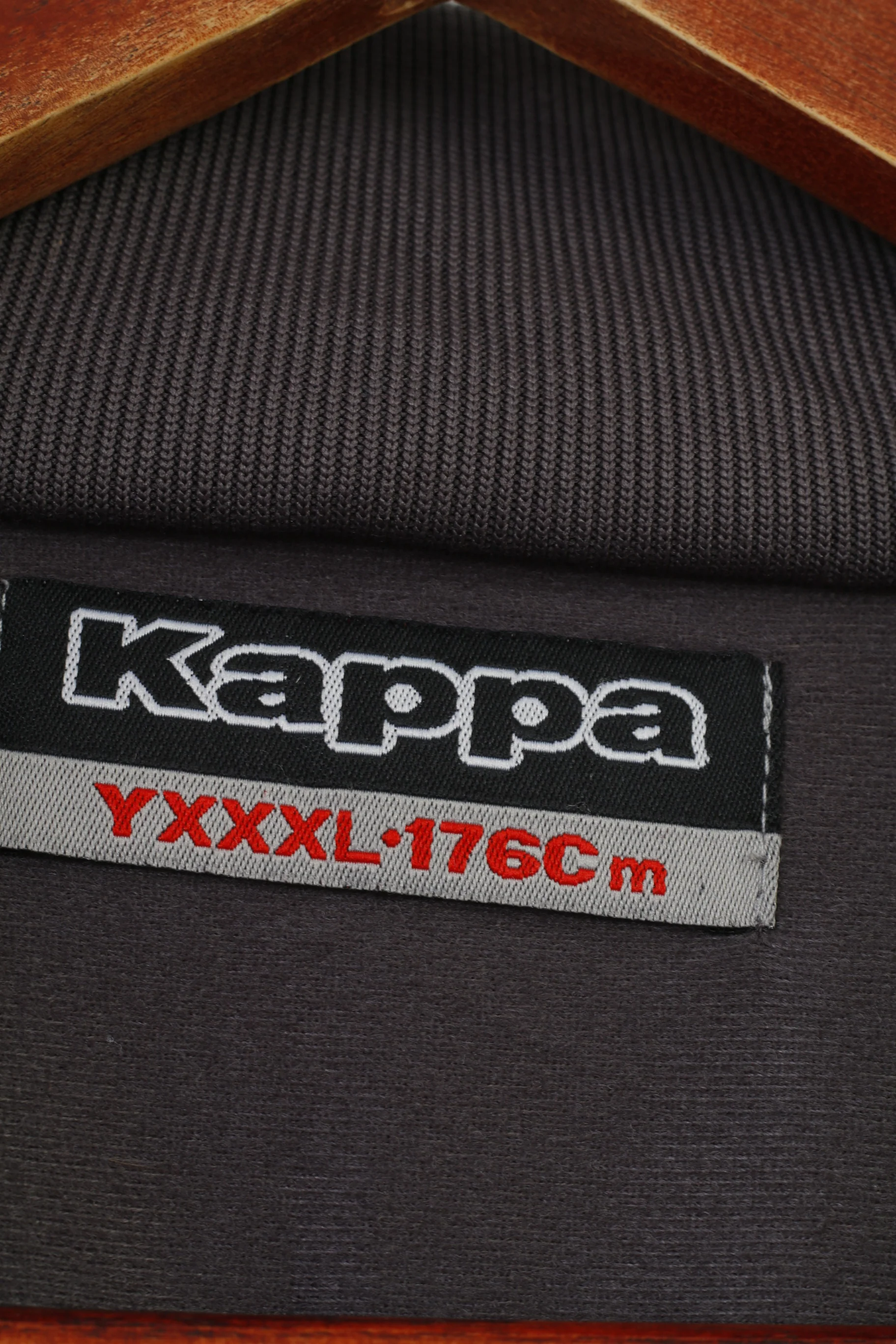 KAPPA  Boys XXXL 176cm Sweatshirt Grey Blue  Sportswear Training Zip Up Track Top - Image 5