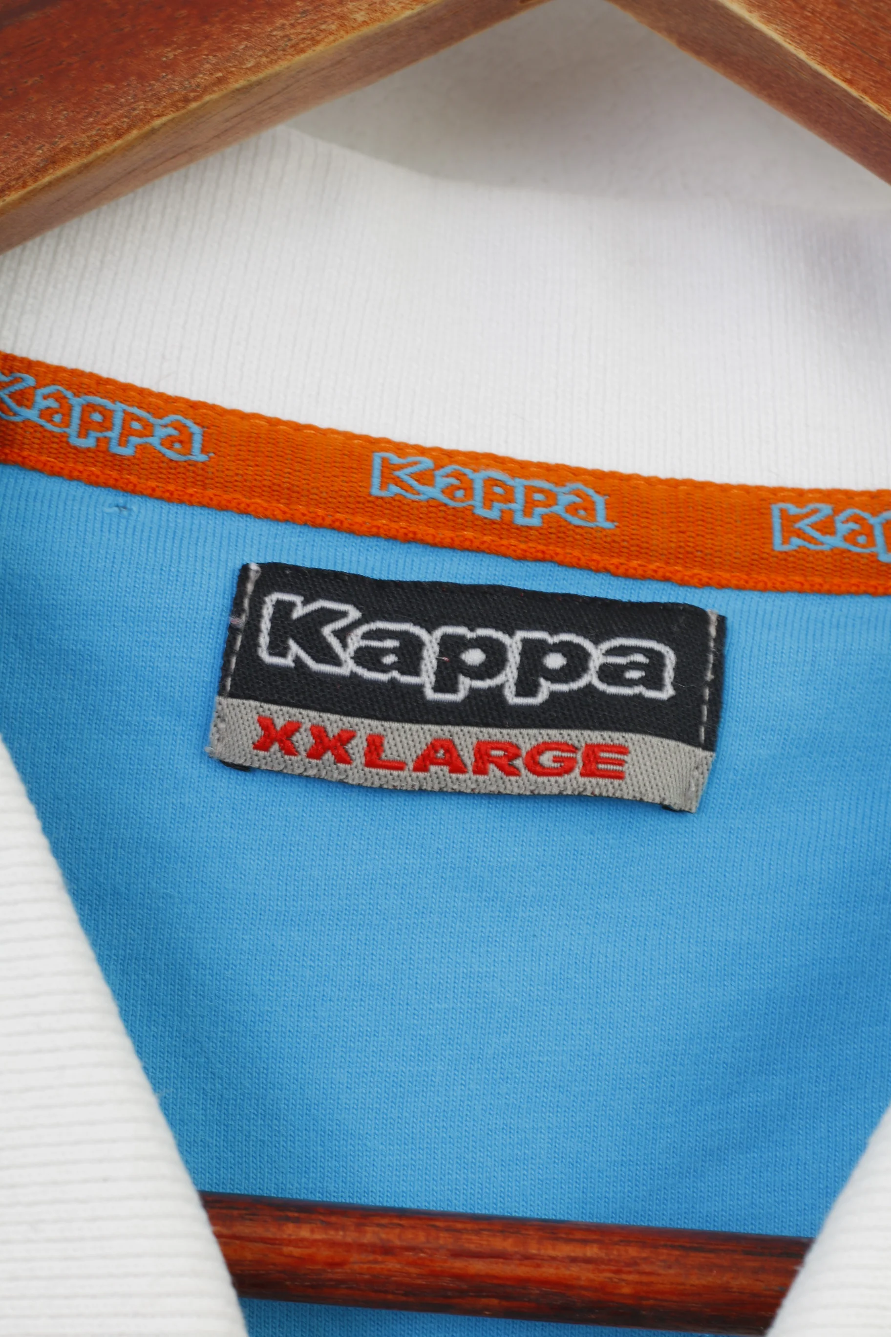 Kappa Men XXL Polo Shirt White Short Sleeve Collar Cotton Sport Top - Image 6