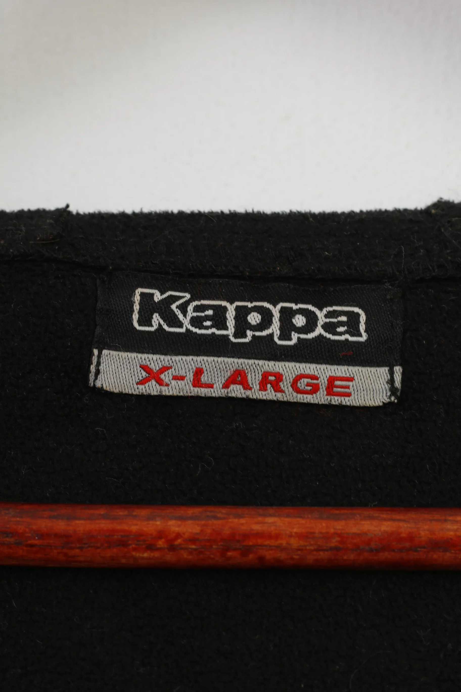 Kappa Woman XL Jacket Black Full Zipper Sport Hood Vintage Top - Image 5