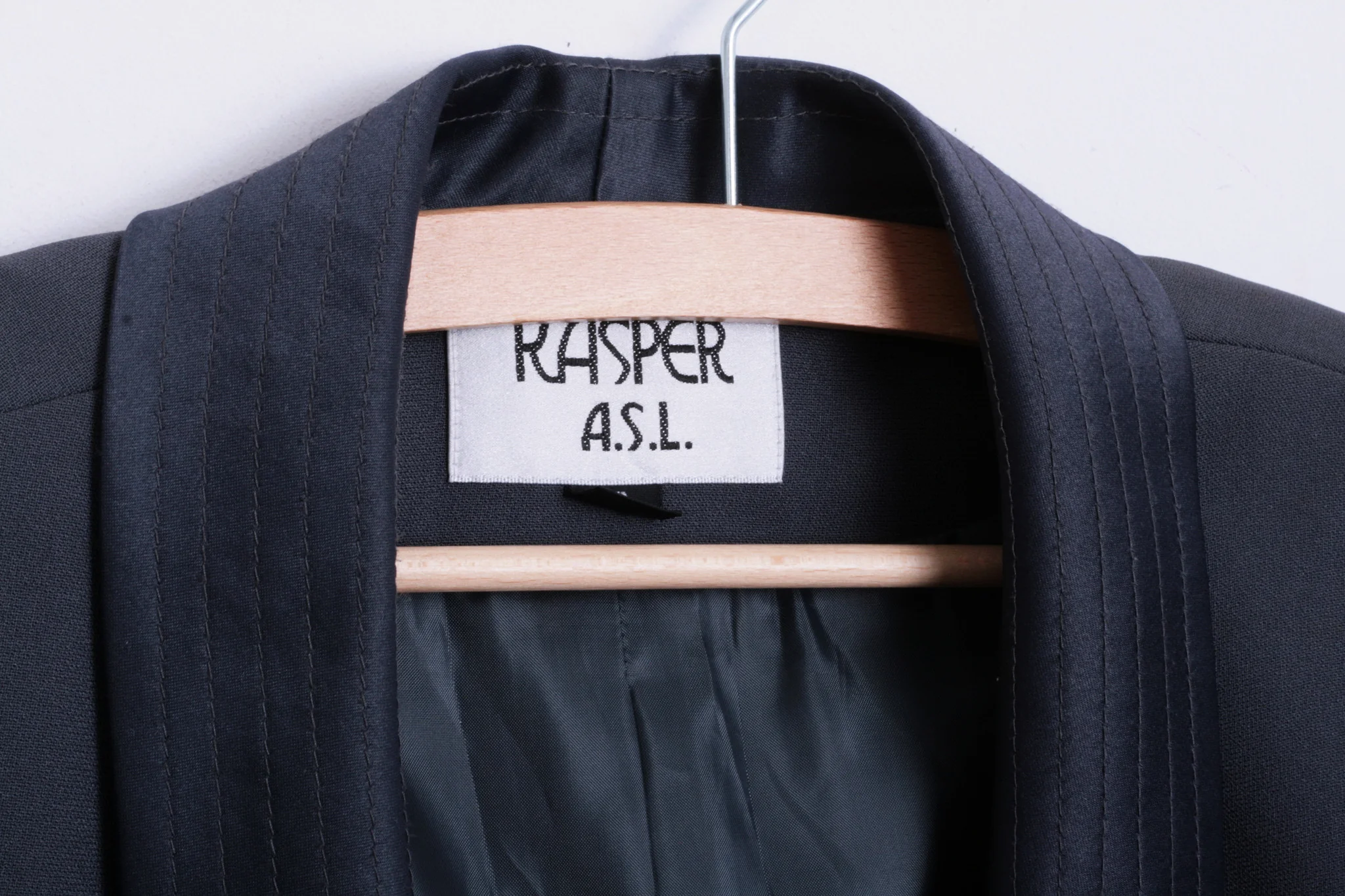 Kasper A.S.L. Womens 12 Blazer Dark Green Shiny Vintage Jacket - Image 3