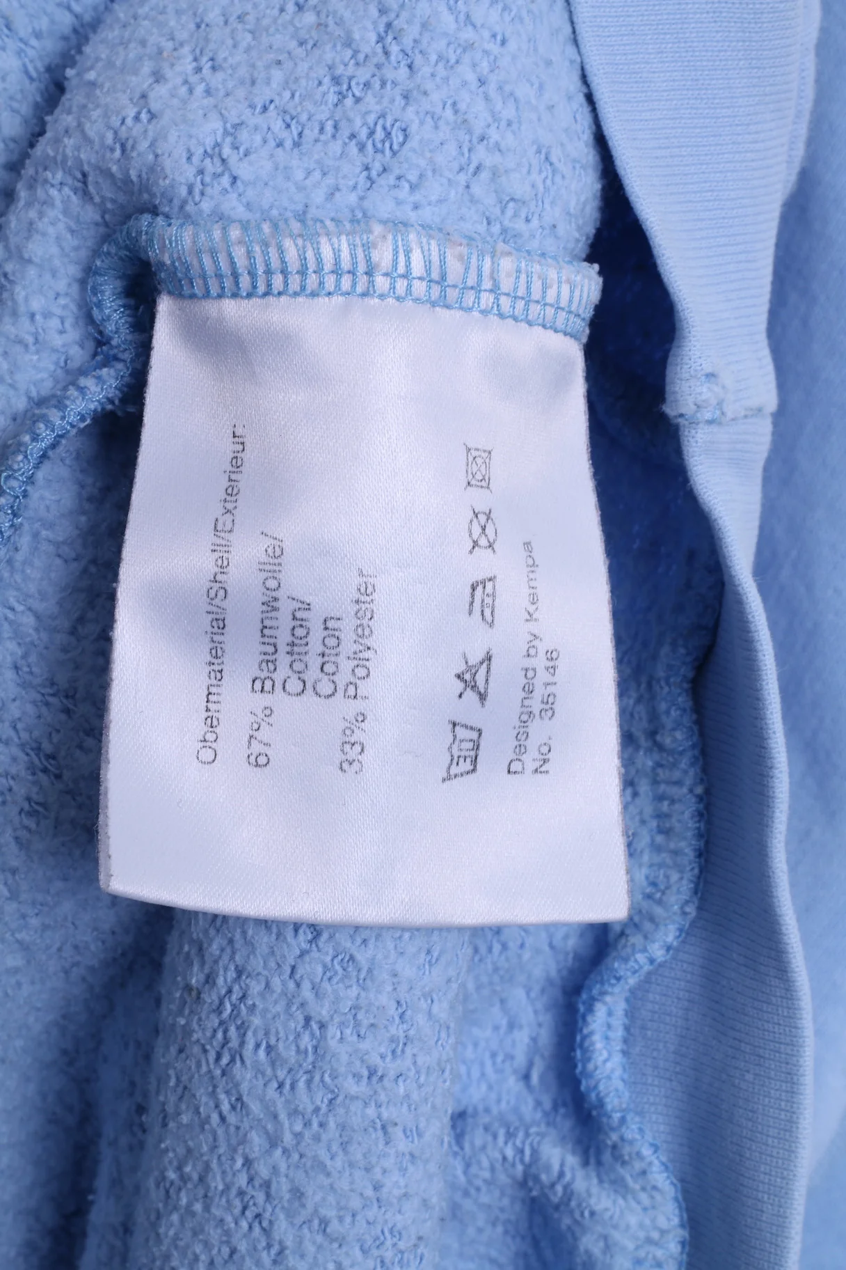 KEMPA Mens M Sweatshirt Light Blue Hanosball Sport Crew Neck Jumper - Image 5