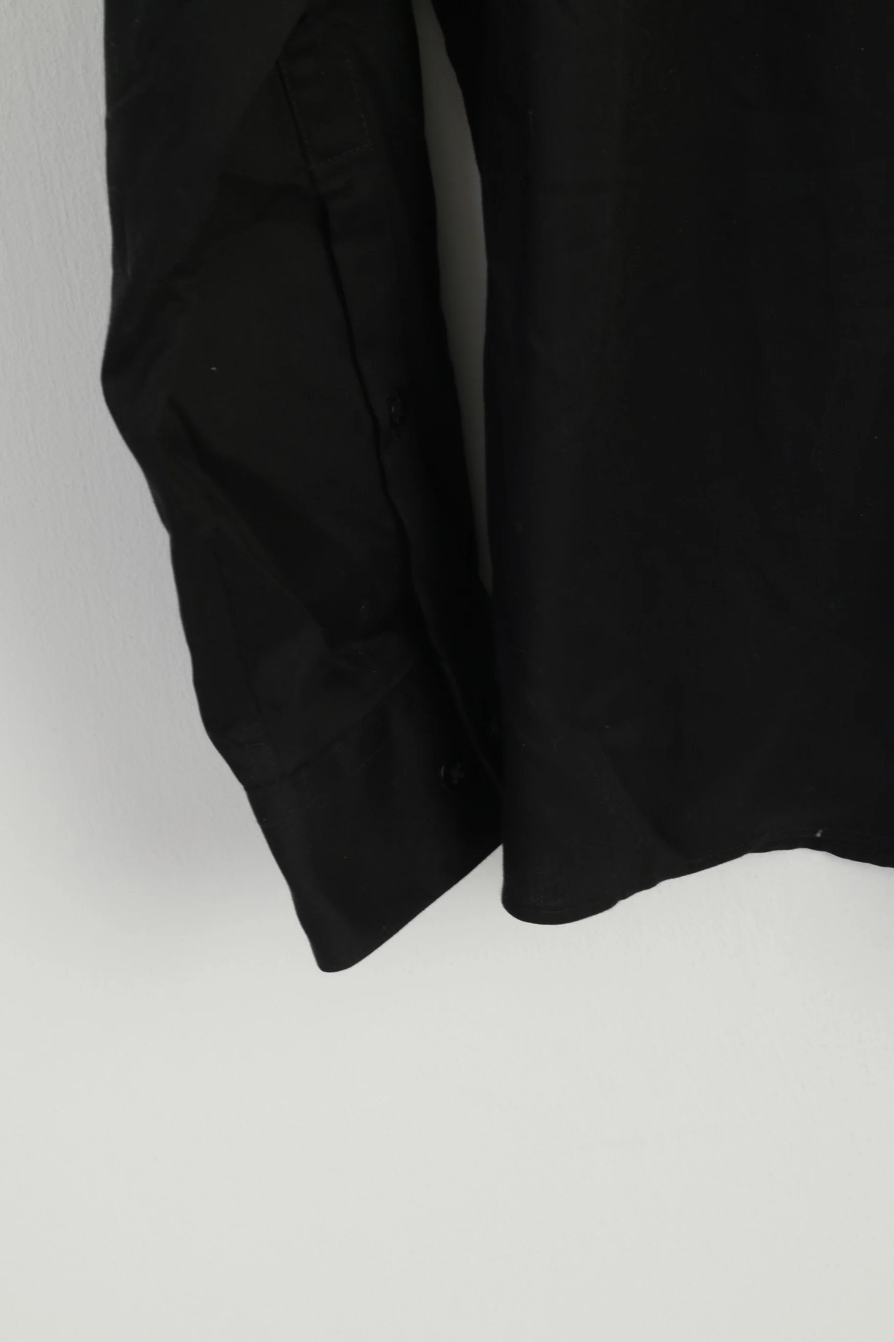 Kenneth Cole Men 16.5 L Casual Shirt Black Cotton Non Iton Stretch Long Sleeve Top - Image 3