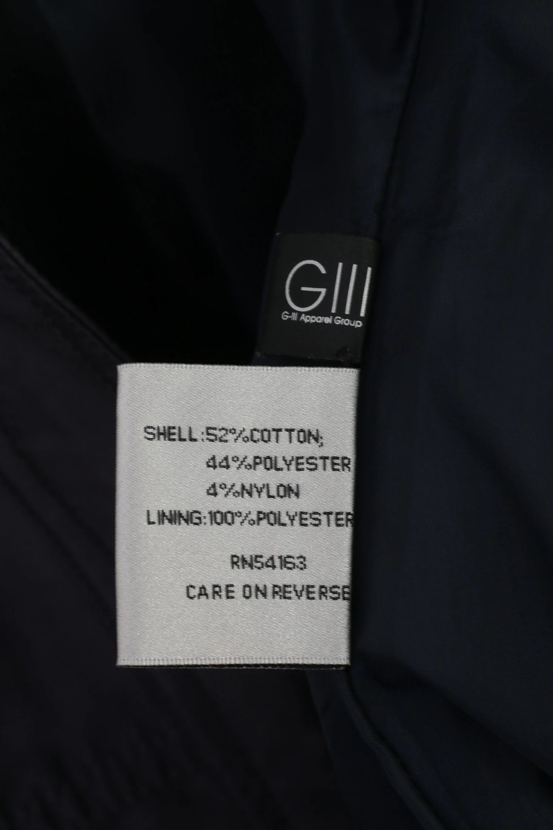 Kenneth Cole Women XL (L) Coat Navy Shiny Cotton Full Zipper Casual Lightweight Top - Image 6