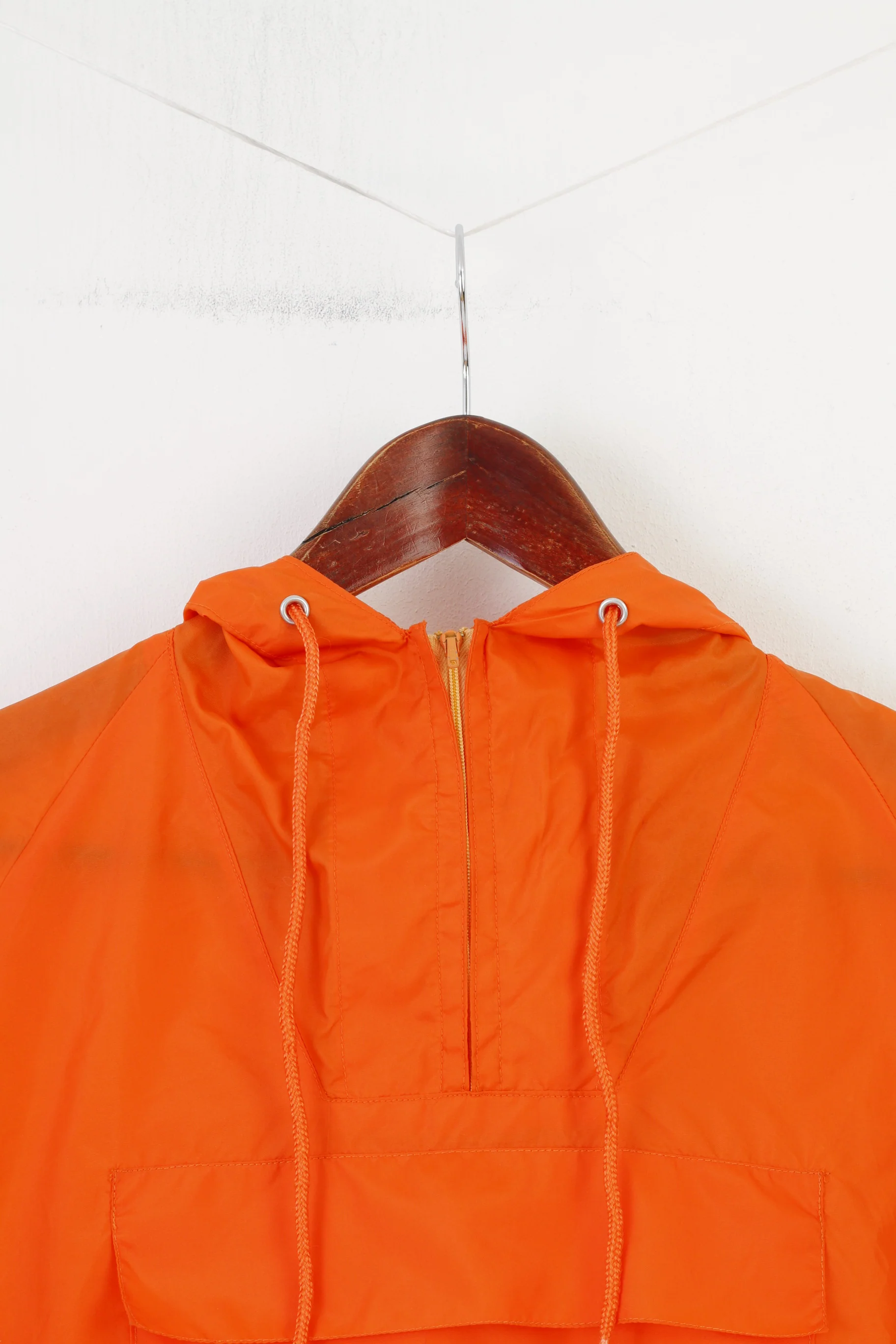 Klass Woman S Jacket Orange Waterproof Nylon Zip Neck Hood Pocket Outwear Top - Image 2