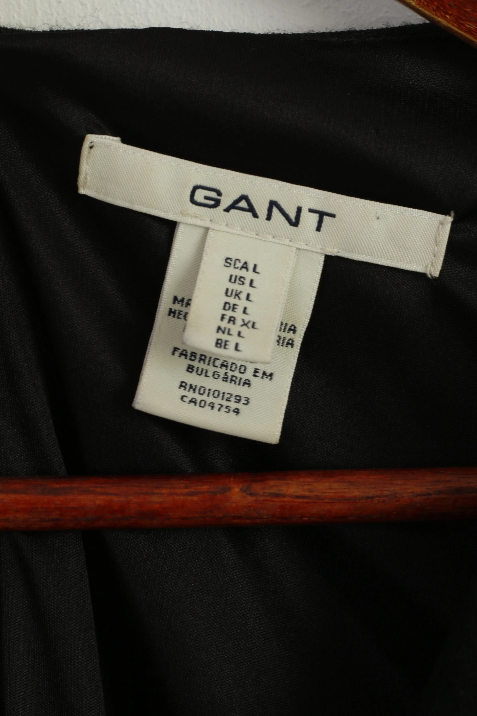 GANT Women L (M) Dress Black Acrylic Wool Blend Classic Elegant Fit - Image 5