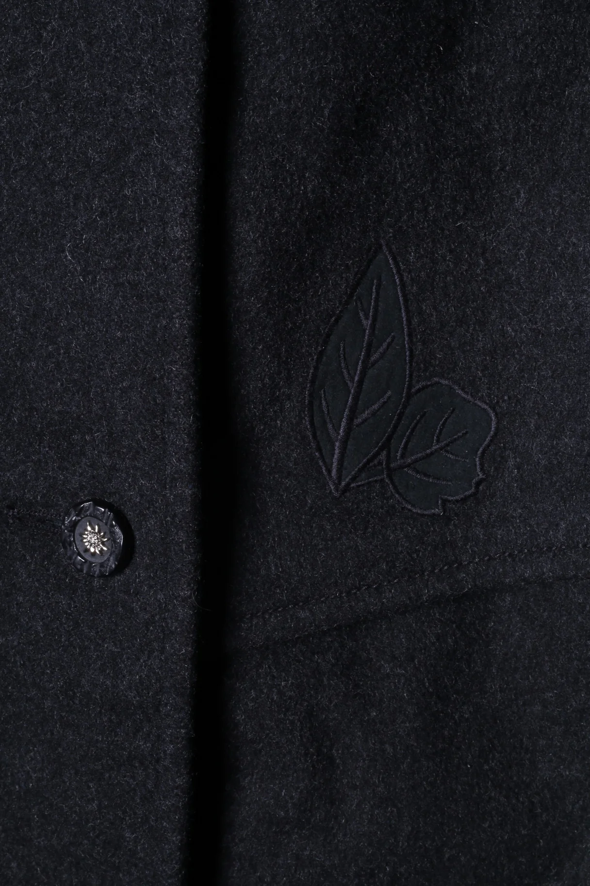 Kohler &Krenzer Alpacca Loden Women 48 2XL Jacket Wool Dark Grey Buttons Front - Image 4