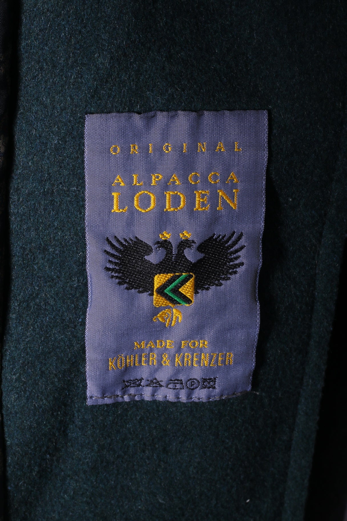 Kohler &Krenzer Alpacca Loden Women 48 2XL Jacket Wool Dark Grey Buttons Front - Image 7