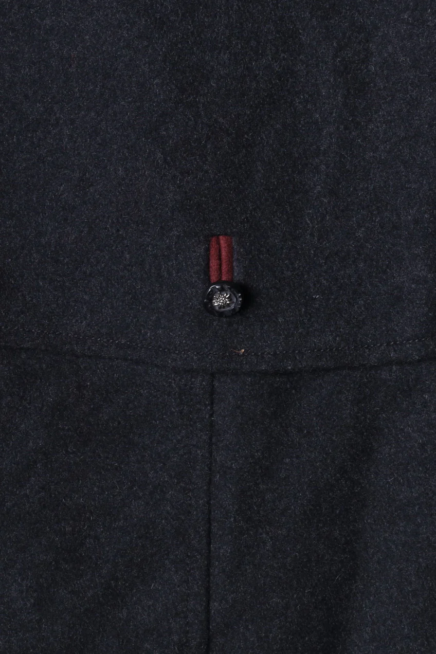 Kohler &Krenzer Alpacca Loden Women 48 2XL Jacket Wool Dark Grey Buttons Front - Image 9