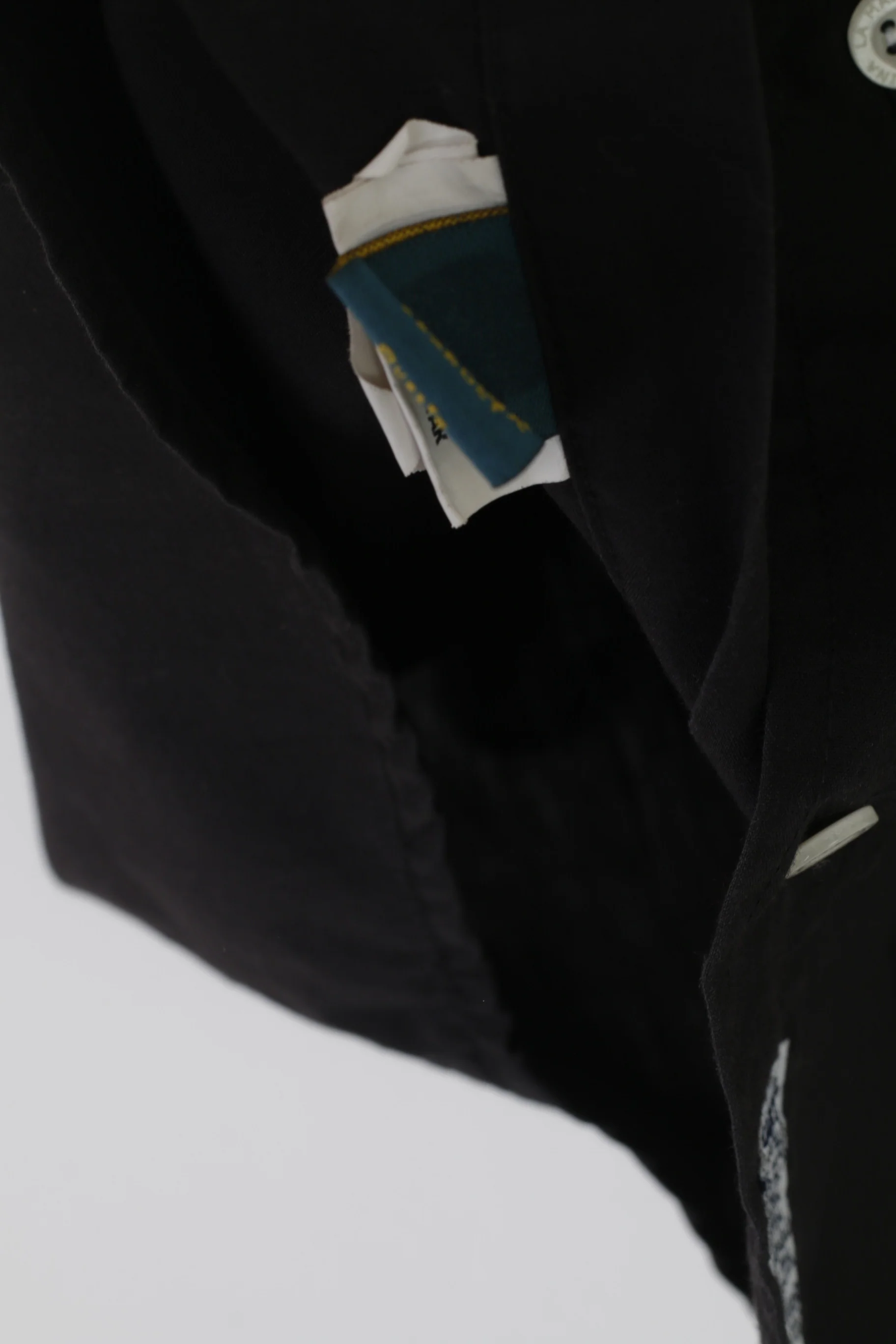La Martina Men L (M) Casual Shirt Black Cotton Short Sleeve Buenos Aires Top - Image 5