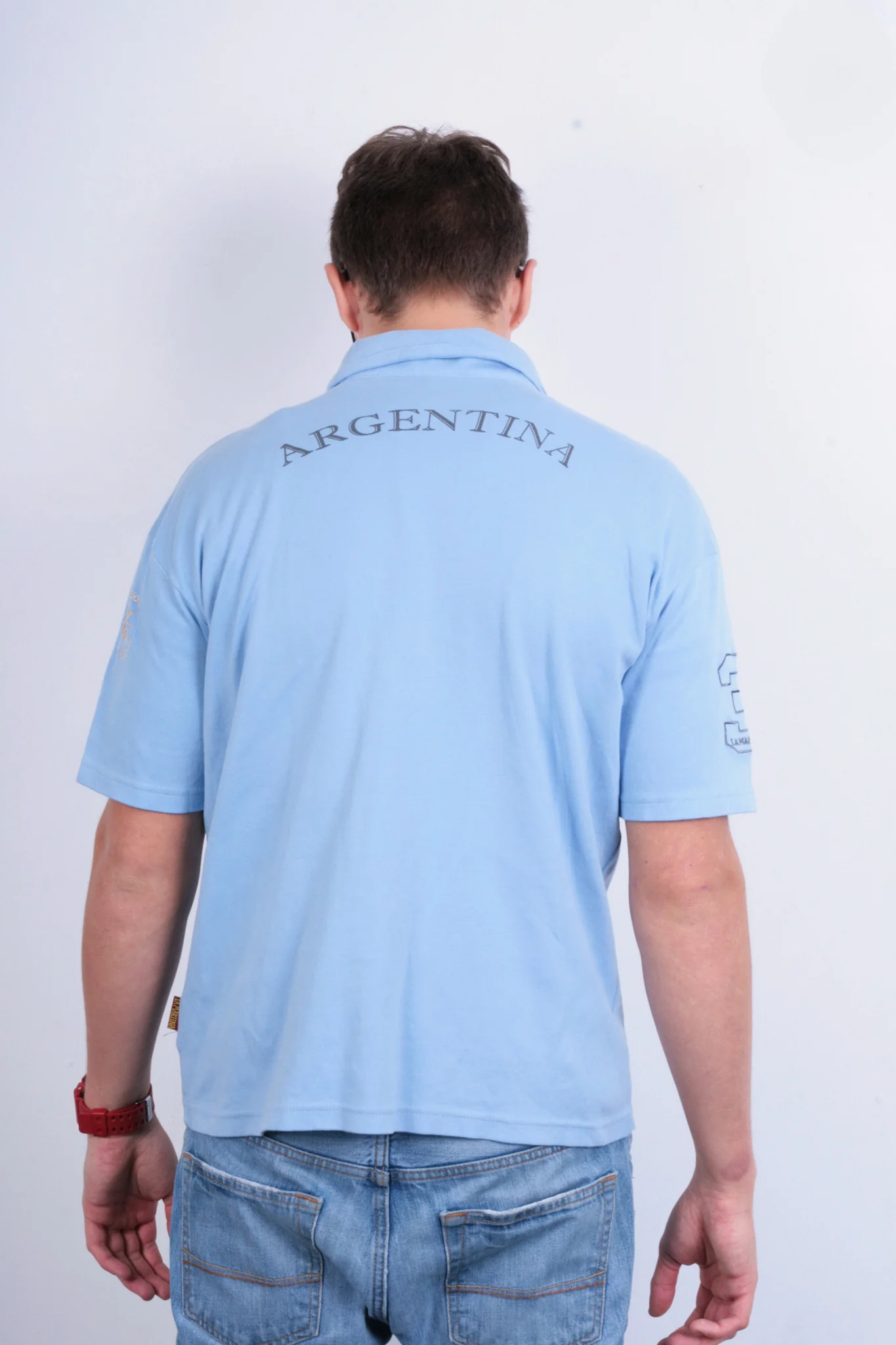 La Martina Men XL Polo Shirt Short Sleeve Blue Buenos Aires Cotton Argentina - Image 3