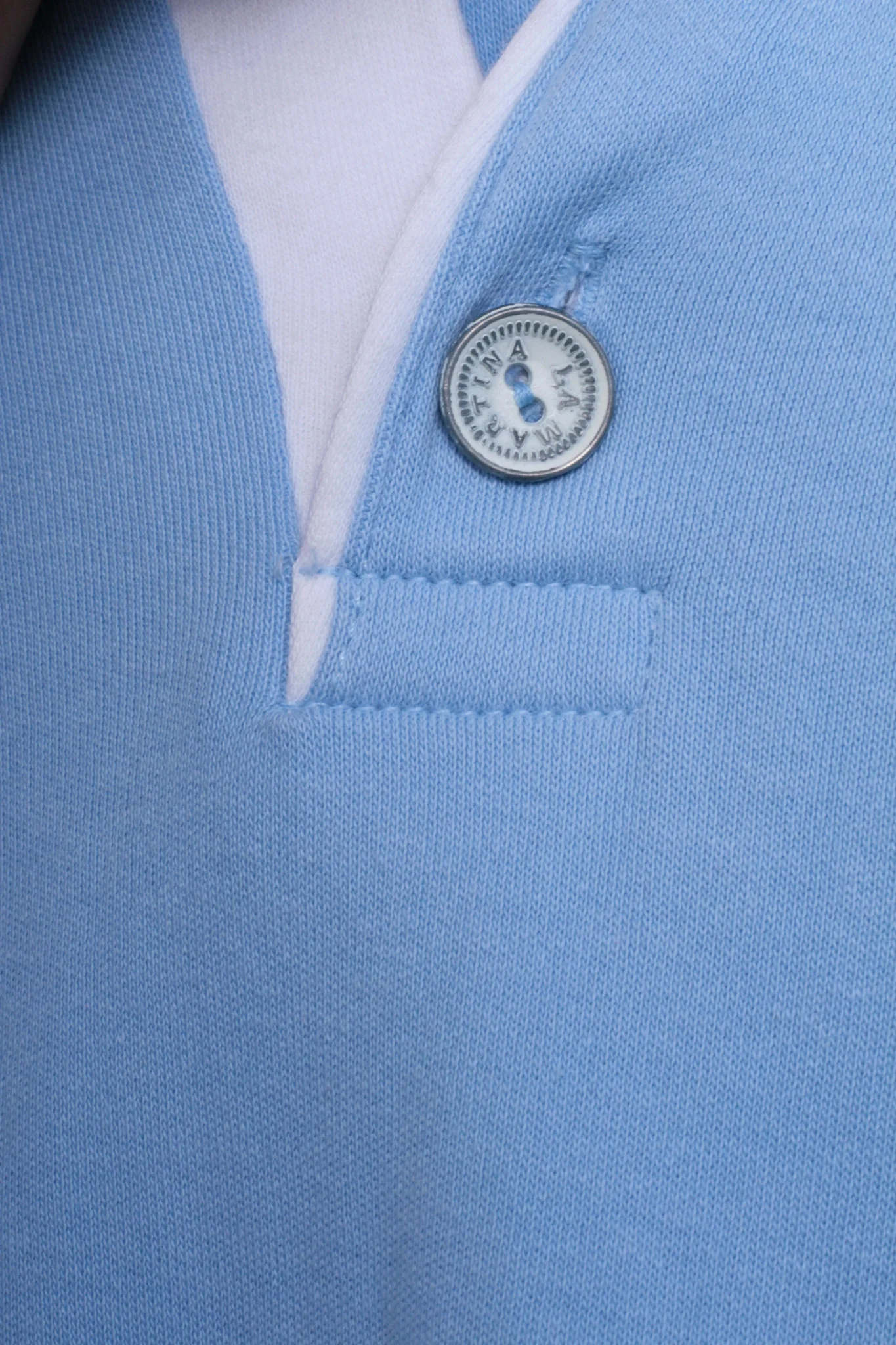 La Martina Men XL Polo Shirt Short Sleeve Blue Buenos Aires Cotton Argentina - Image 7