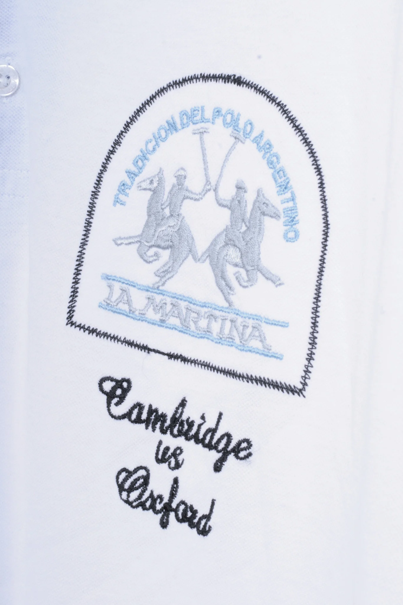 La Martina Mens 3XL Polo Shirt White Argentino Buenos Aires Cotton - Image 3