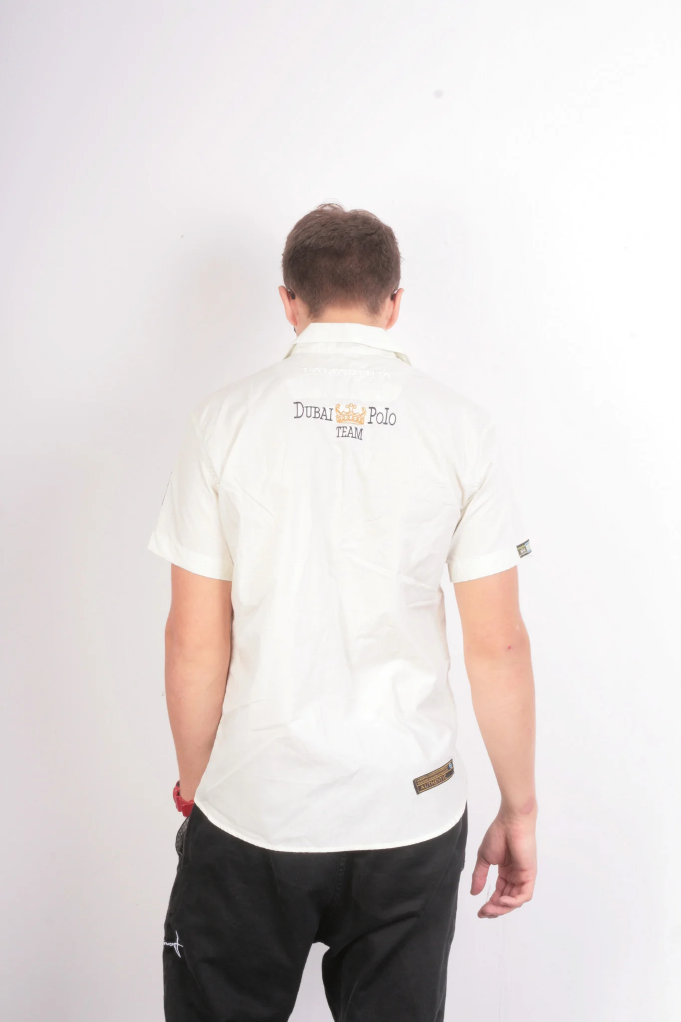 La Martina Mens L Casual Shirt Dubai Polo Short Sleeve Cotton - Image 5