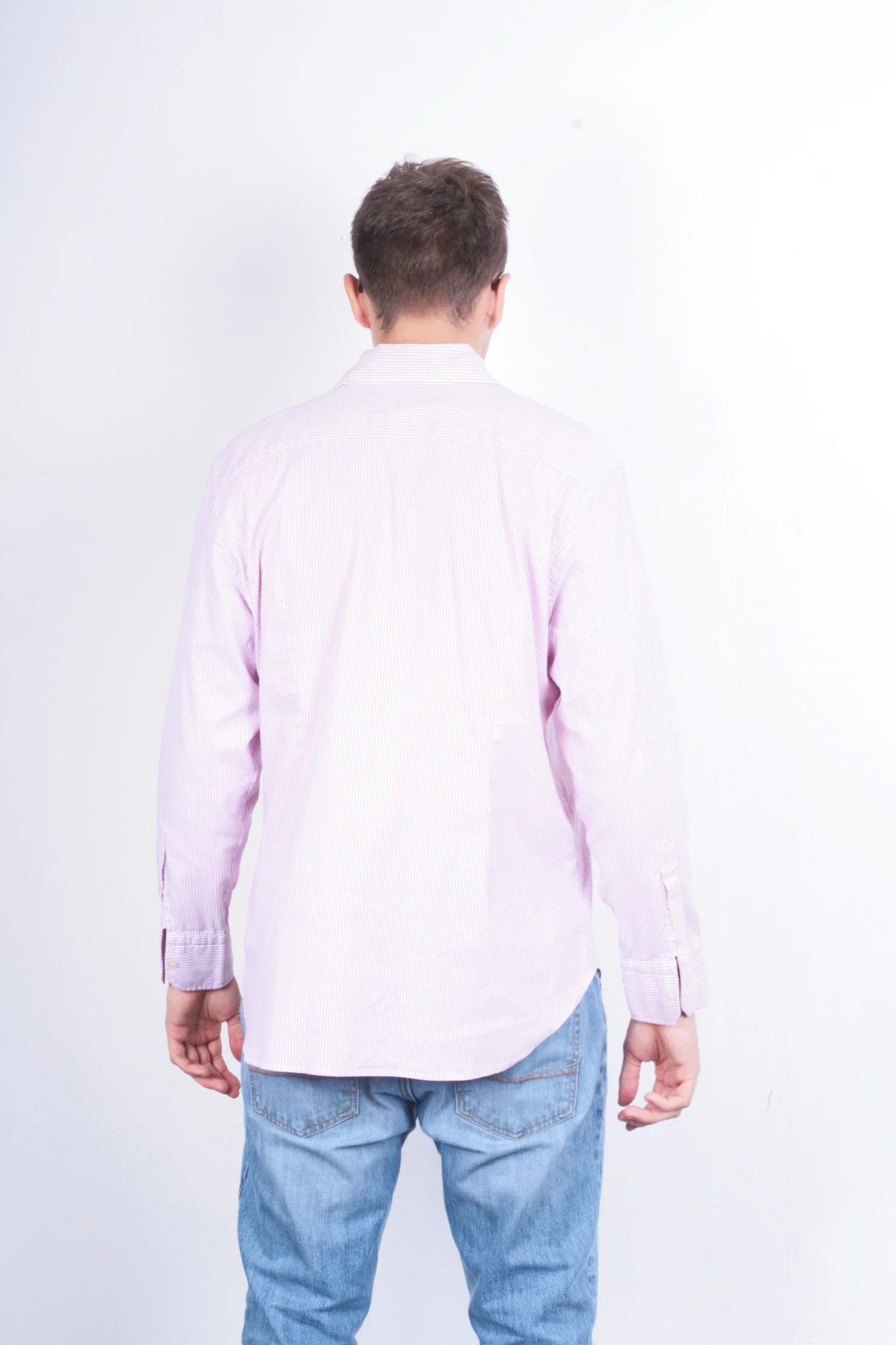 La Martina Mens XXL Casual Shirt Striped Pink Cotton Buenos Aires - Image 5