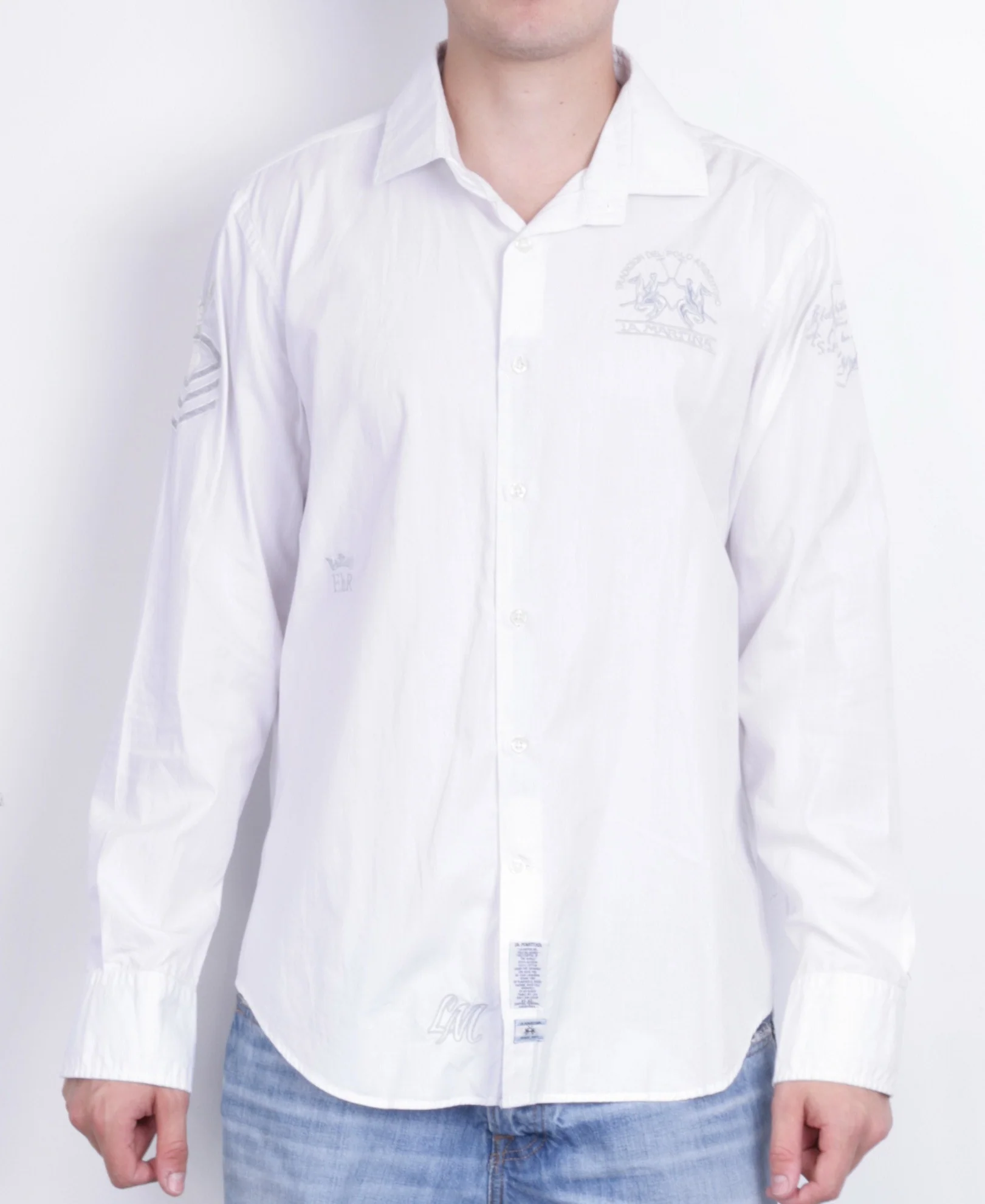 La Martina Mens XXL Casual Shirt White Heritage Cotton - Image 2