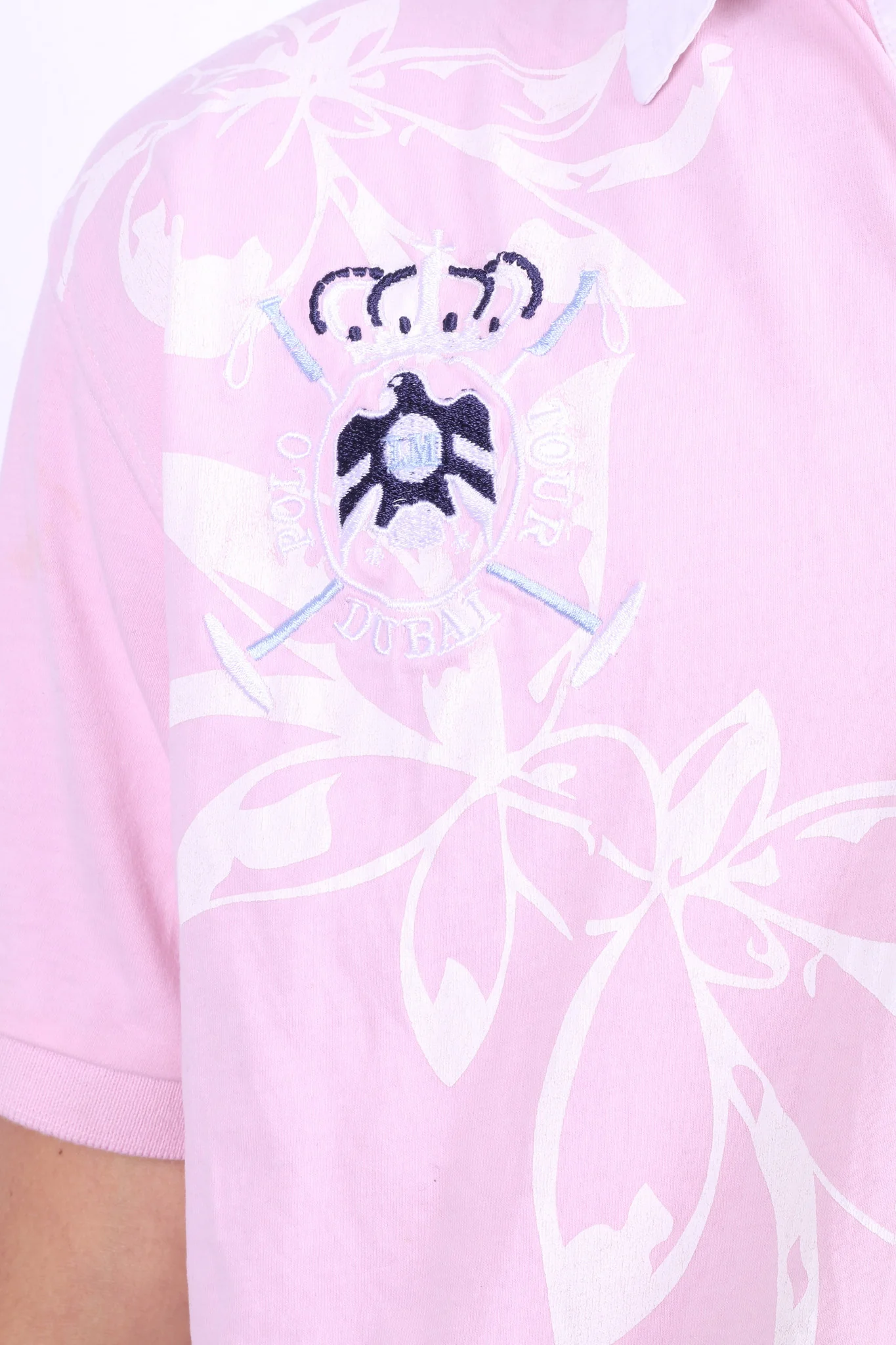 La Martina Saddlery Mens L Polo Shirt Pink Cotton - Image 5