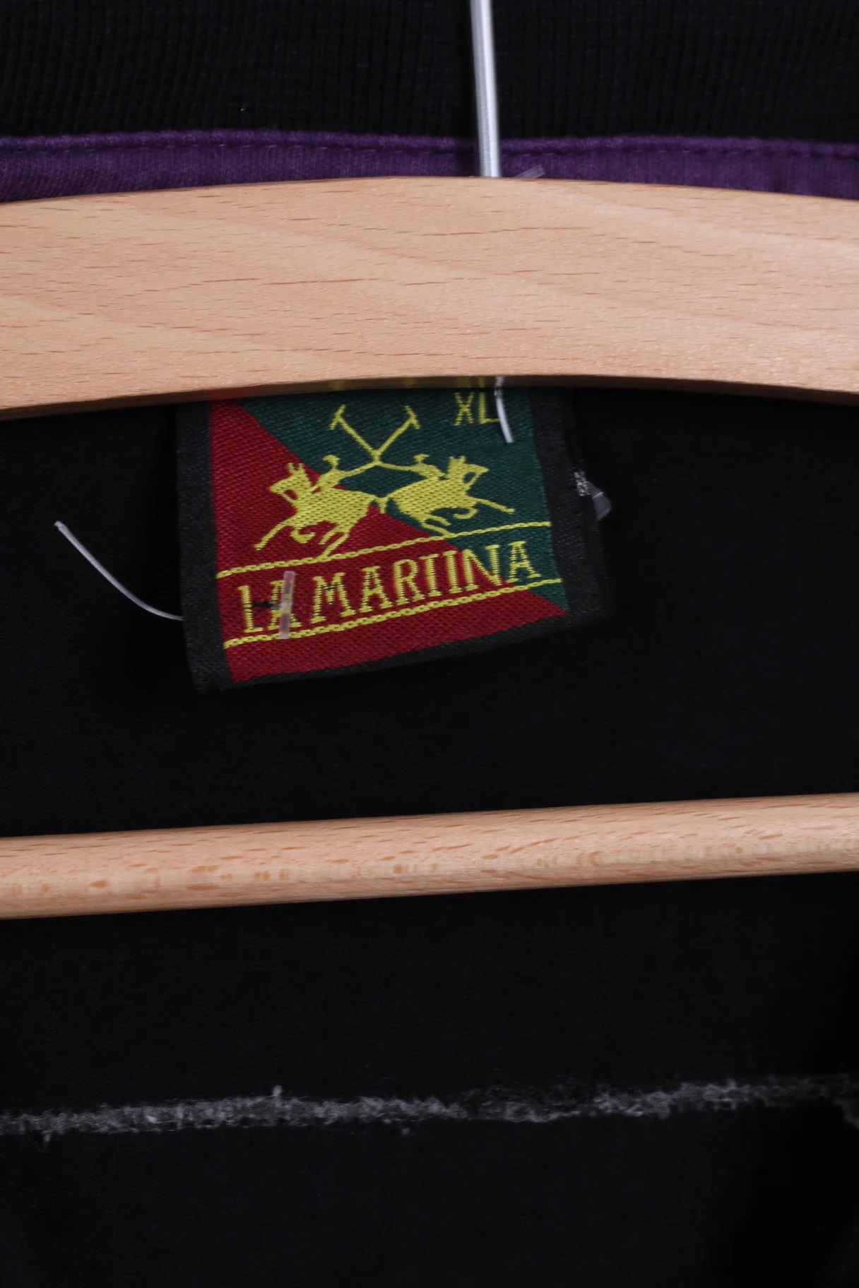 La Martina Womens XL Polo Shirt Black Cotton Sport 3 - Image 3
