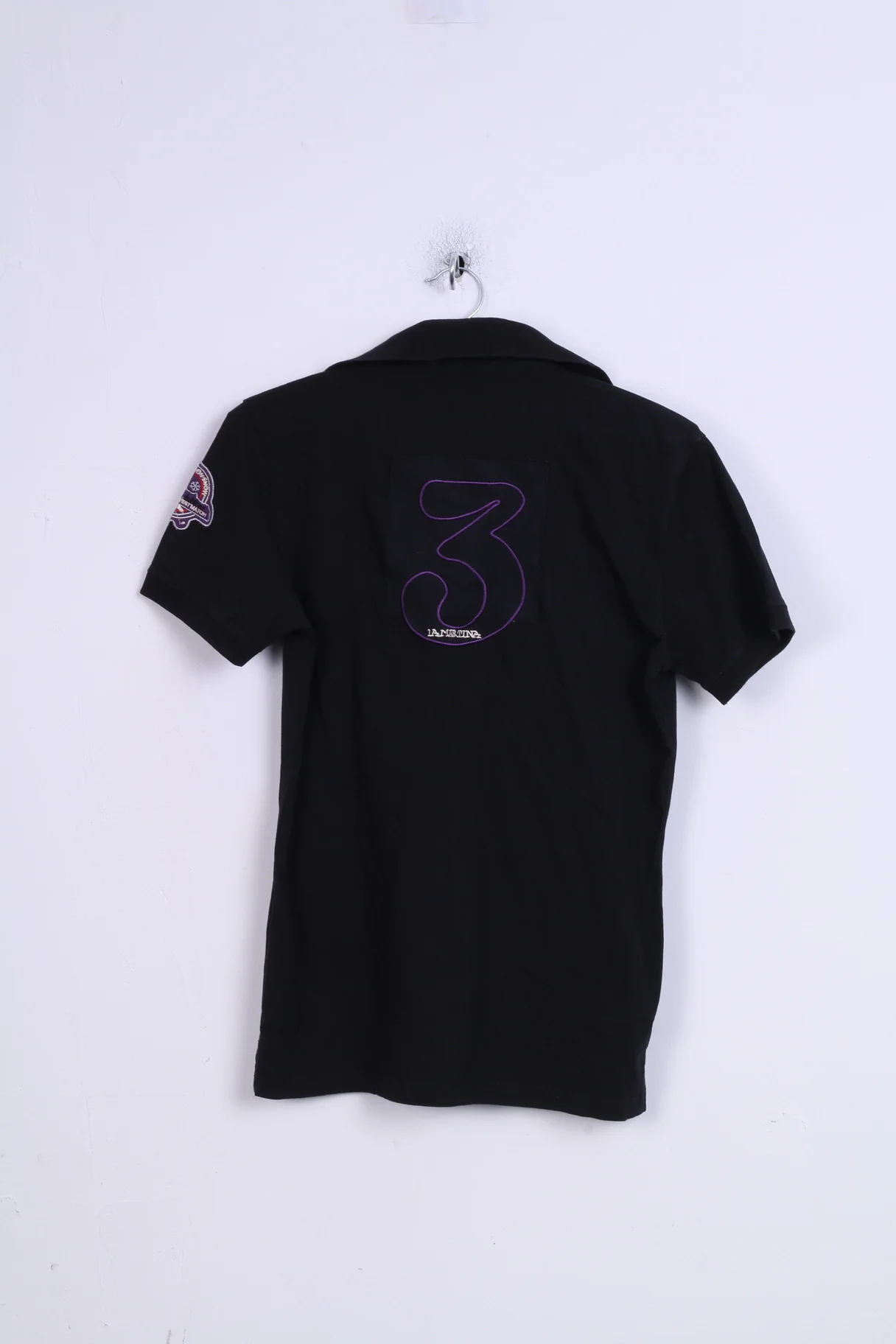La Martina Womens XL Polo Shirt Black Cotton Sport 3 - Image 4