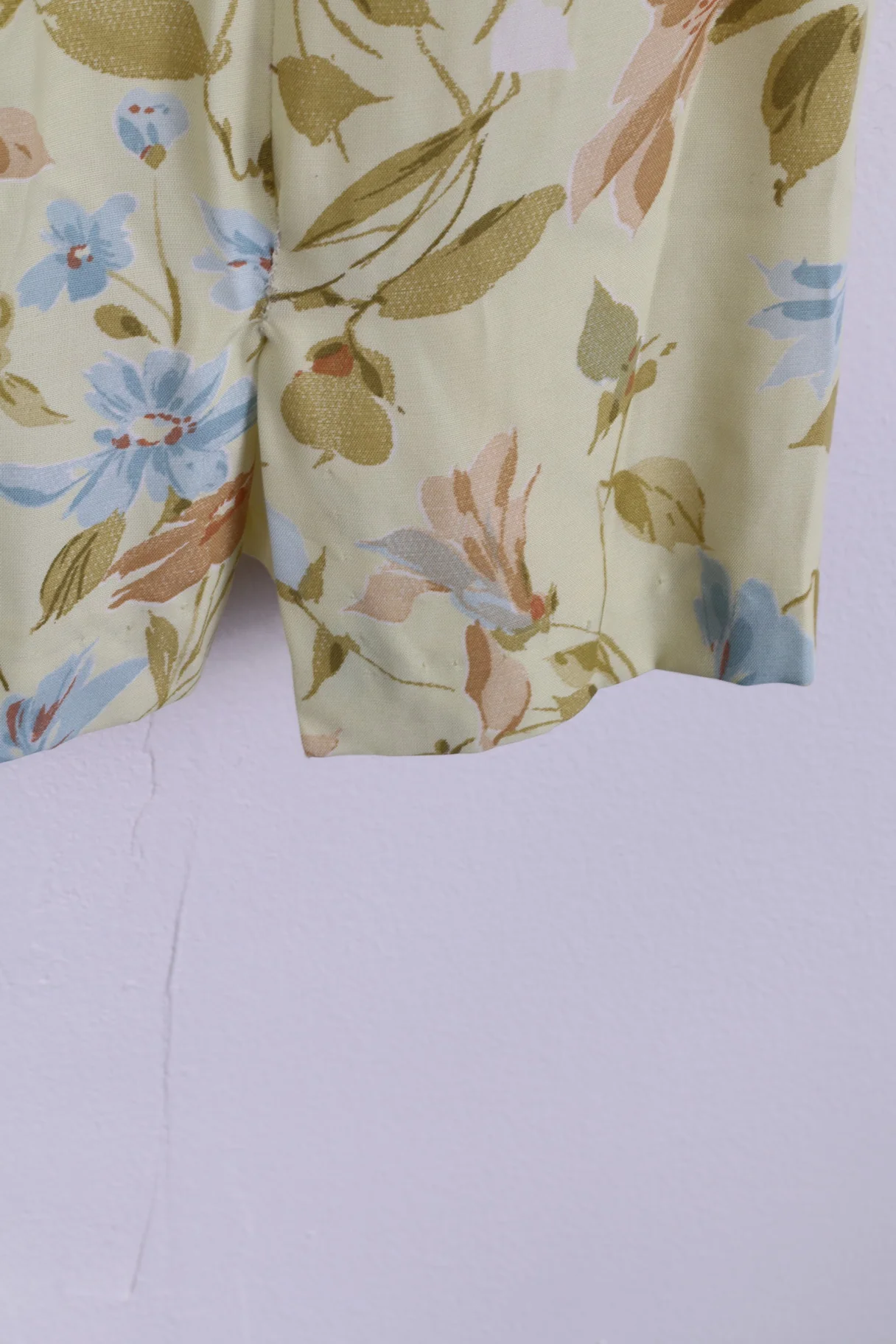 La Rochelle Womens 10 36 S Mini Dress Yellow Flower Printed Sleeveless - Image 3