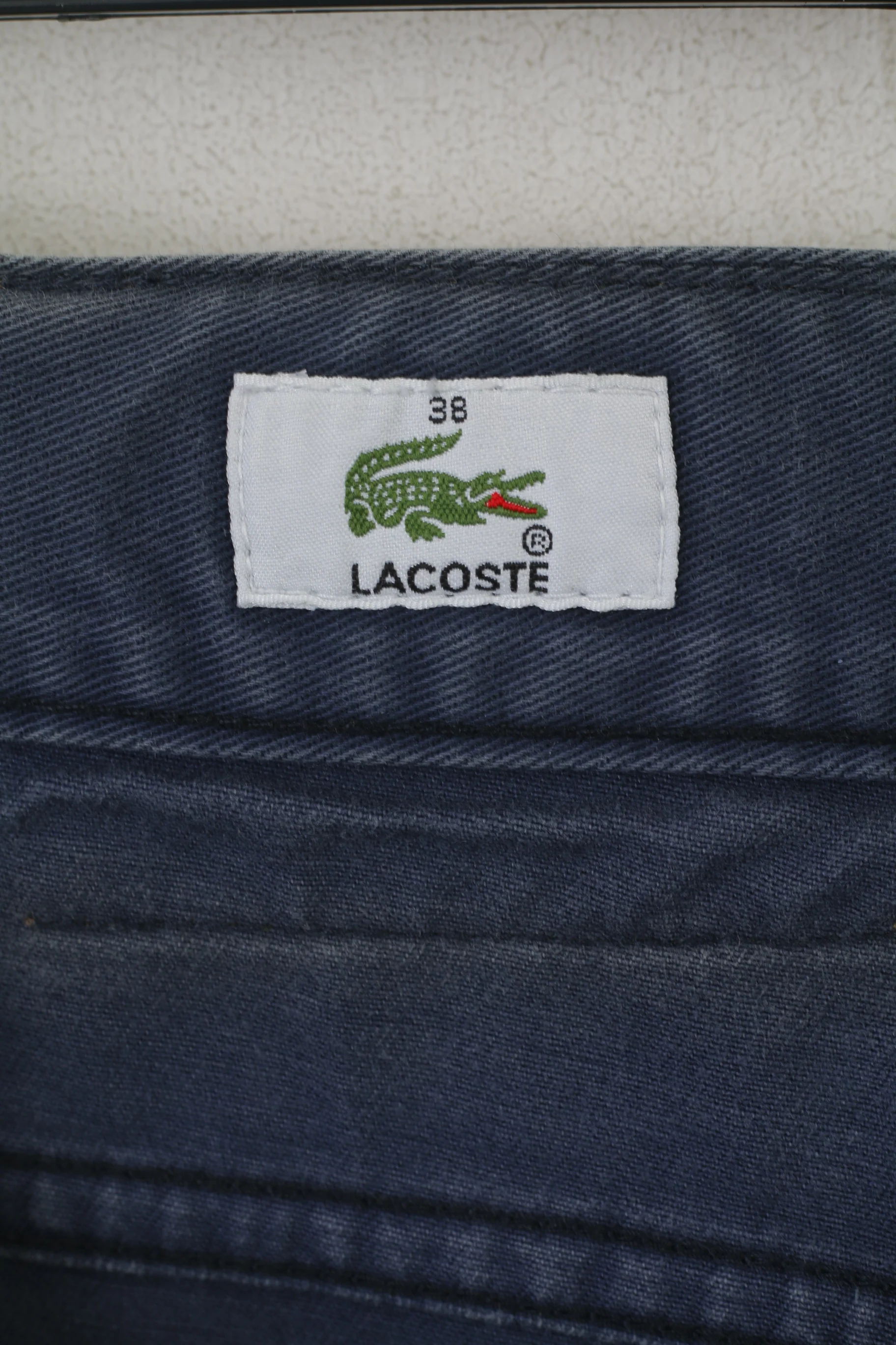 Lacoste Men 30 38 Trousers Blue Cotton Straight Leg Comfort Classic Pants - Image 3