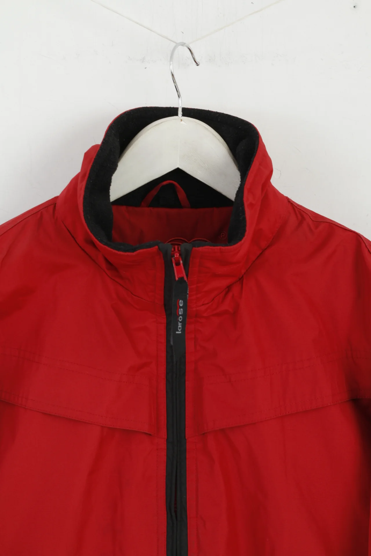 Larose Men S (M) Jacket Maroon Full Zipper Classic Lined Pockets Casual Top - Image 2