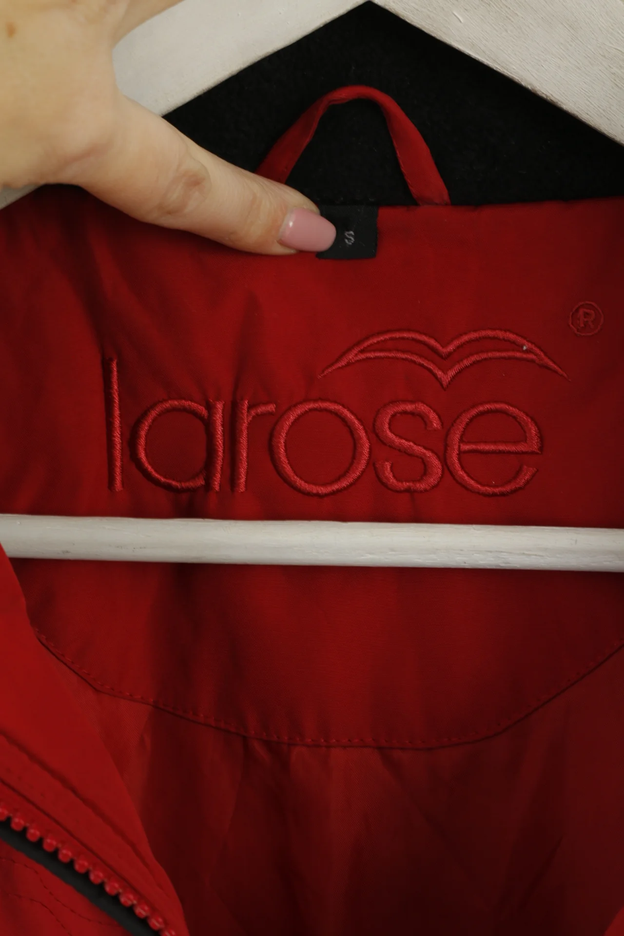 Larose Men S (M) Jacket Maroon Full Zipper Classic Lined Pockets Casual Top - Image 5