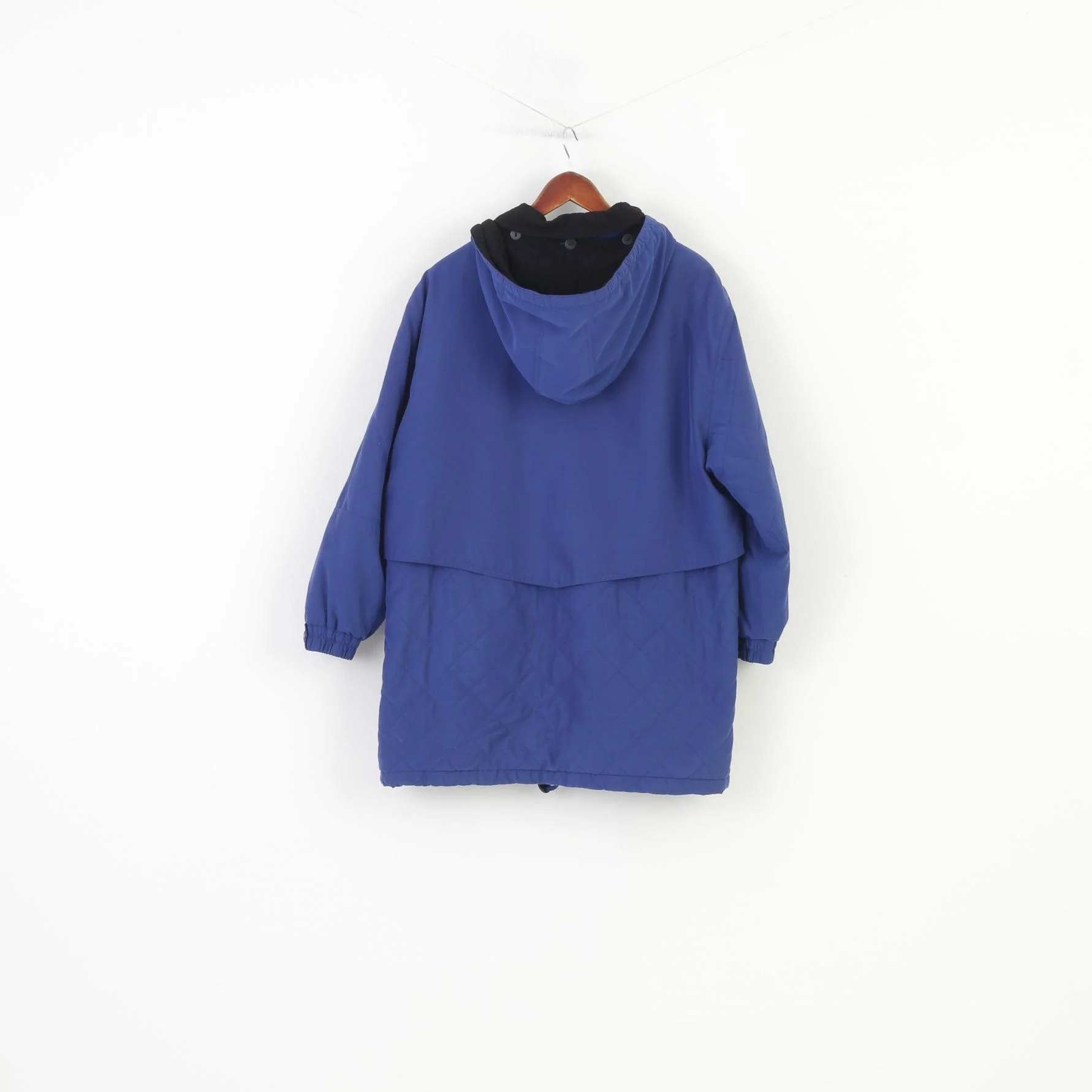 Laura Lebek Woman 44 XL Jacket Blue Full Zipper Gore-Tex Padded Hood Vintage Top - Image 8
