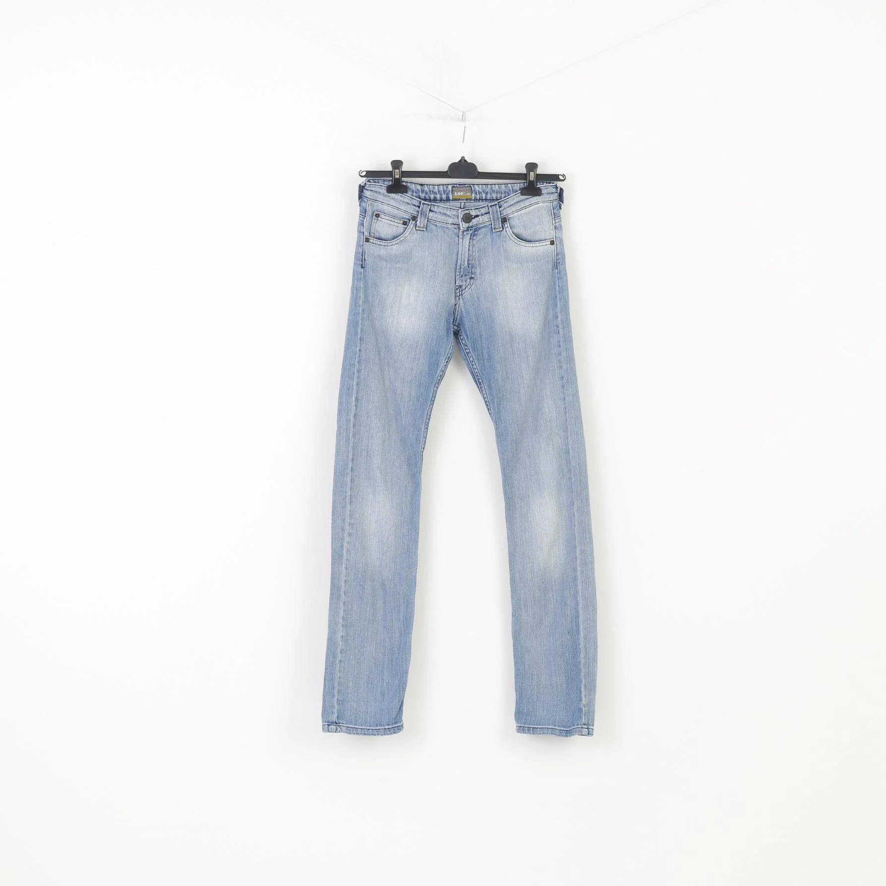 Lee Boys 15 Age Trousers Jeans Blue Cotton Casual Washed Look Vintage Top