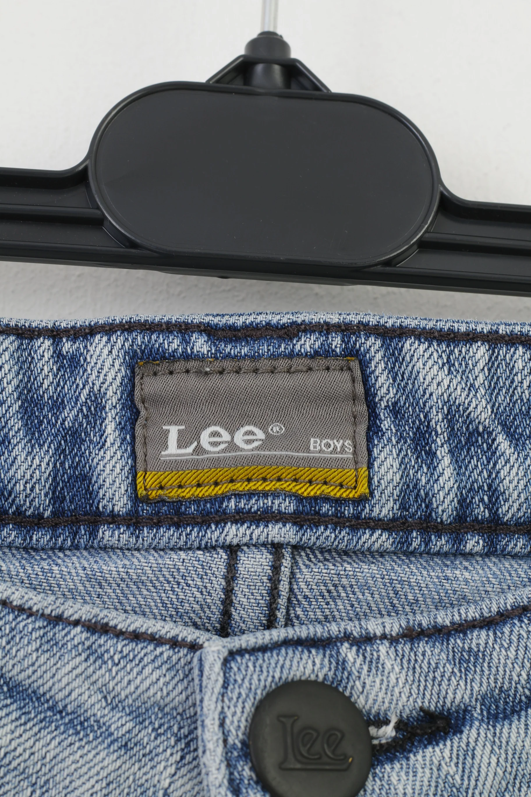 Lee Boys 15 Age Trousers Jeans Blue Cotton Casual Washed Look Vintage Top - Image 3