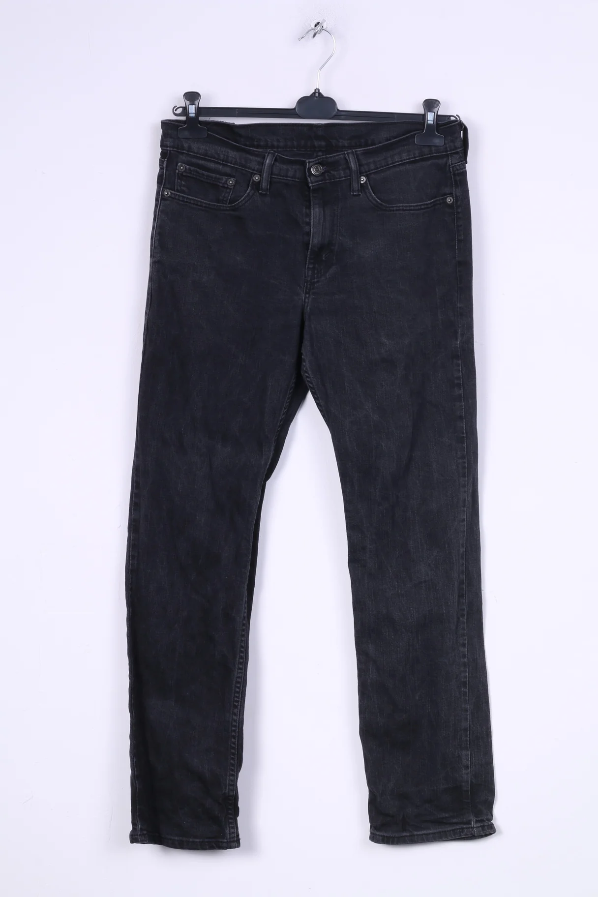 Levi Strauss&Co Mens W32 L32 Trousers Denim Black Cotton