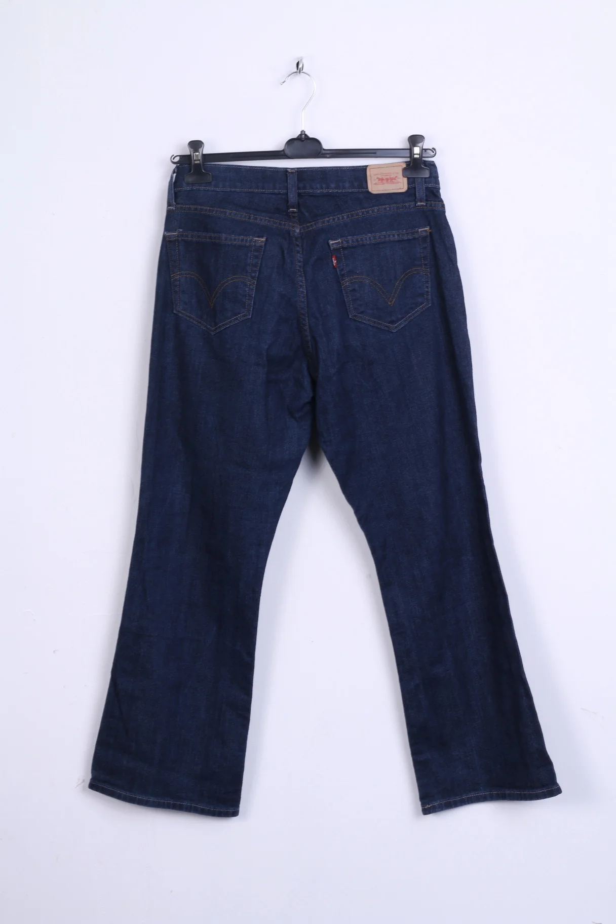Levi Strauss &Co Womens 12 L Trousers Curvy Cut Navy Cotton Jeans Denim - Image 5