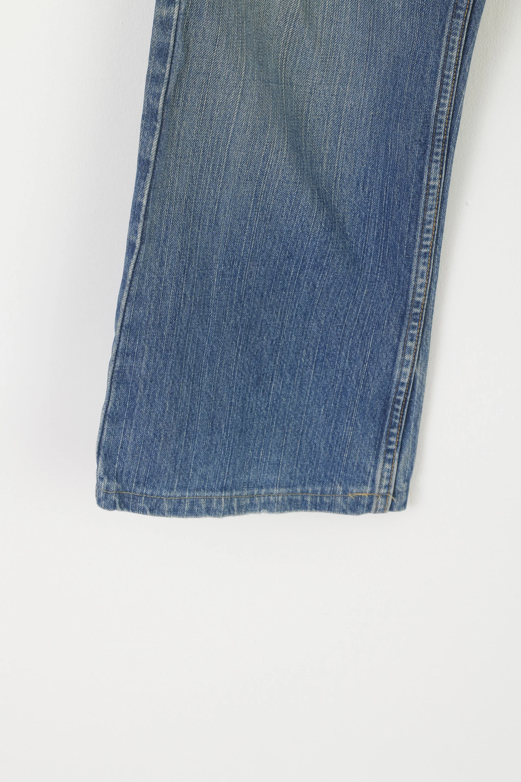 Levi's Denim Men 34 Jeans Trousers Blue Cotton Signature Low Boot Straight Pants - Image 3