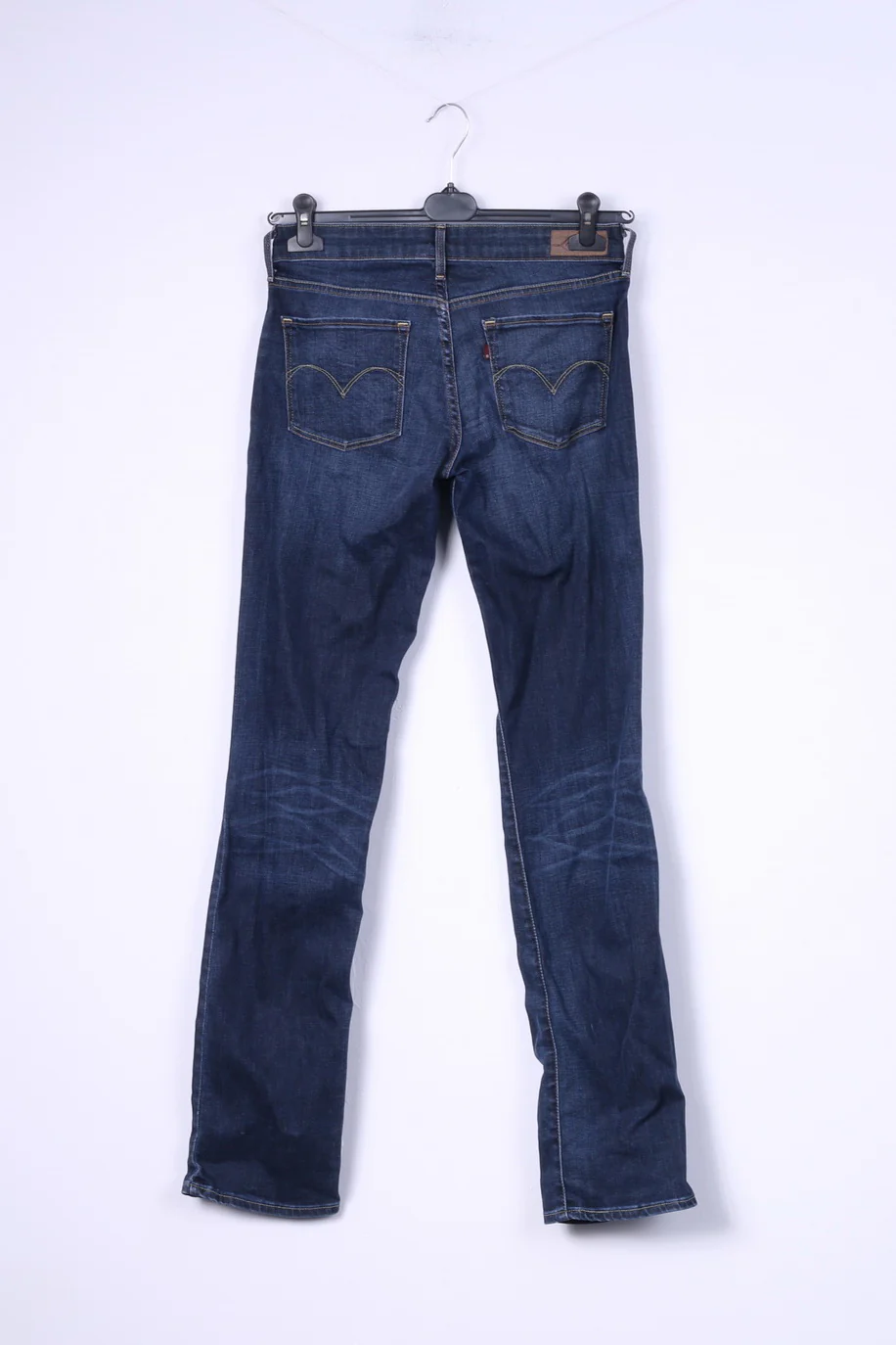 Levis San Francisco Womens 28 Trousers Denim Jeans Navy Denim Curve Straight Leg Cotton - Image 7