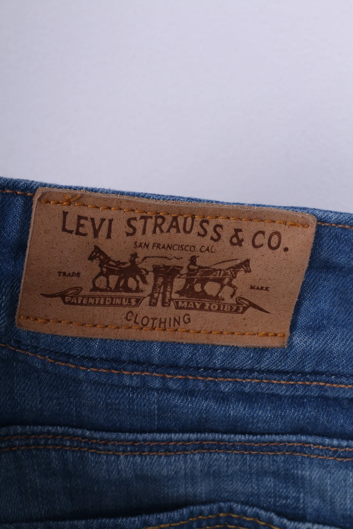 Levis Staruss&Co Womens W29 L34 Jeans Trosuers Denim 470 Staright Fit Blue Cotton - Image 5