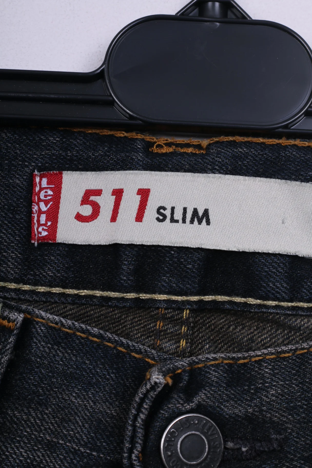Levis Staruss&Co Womens W31 L32 Jeans Trousers Denim 511 Slim Navy - Image 3