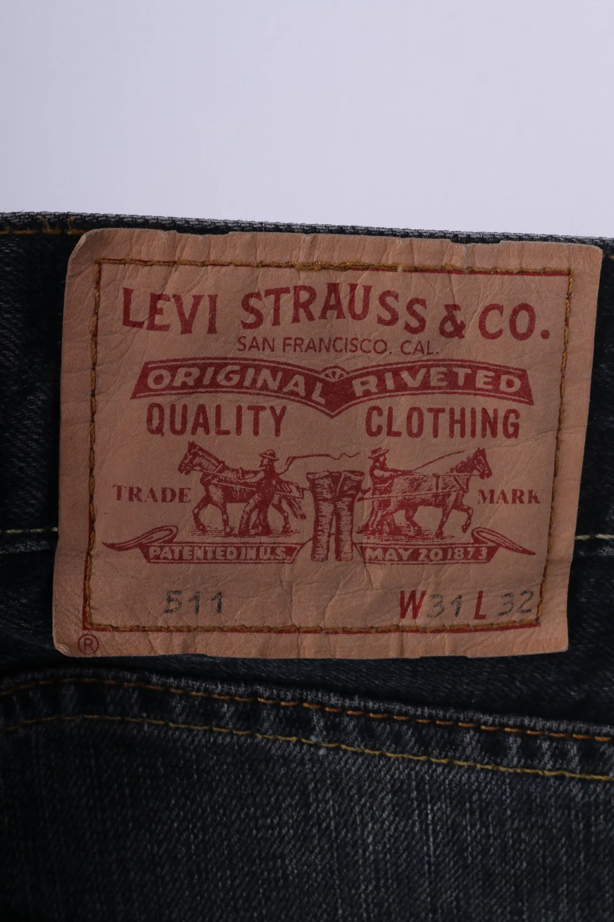 Levis Staruss&Co Womens W31 L32 Jeans Trousers Denim 511 Slim Navy - Image 5