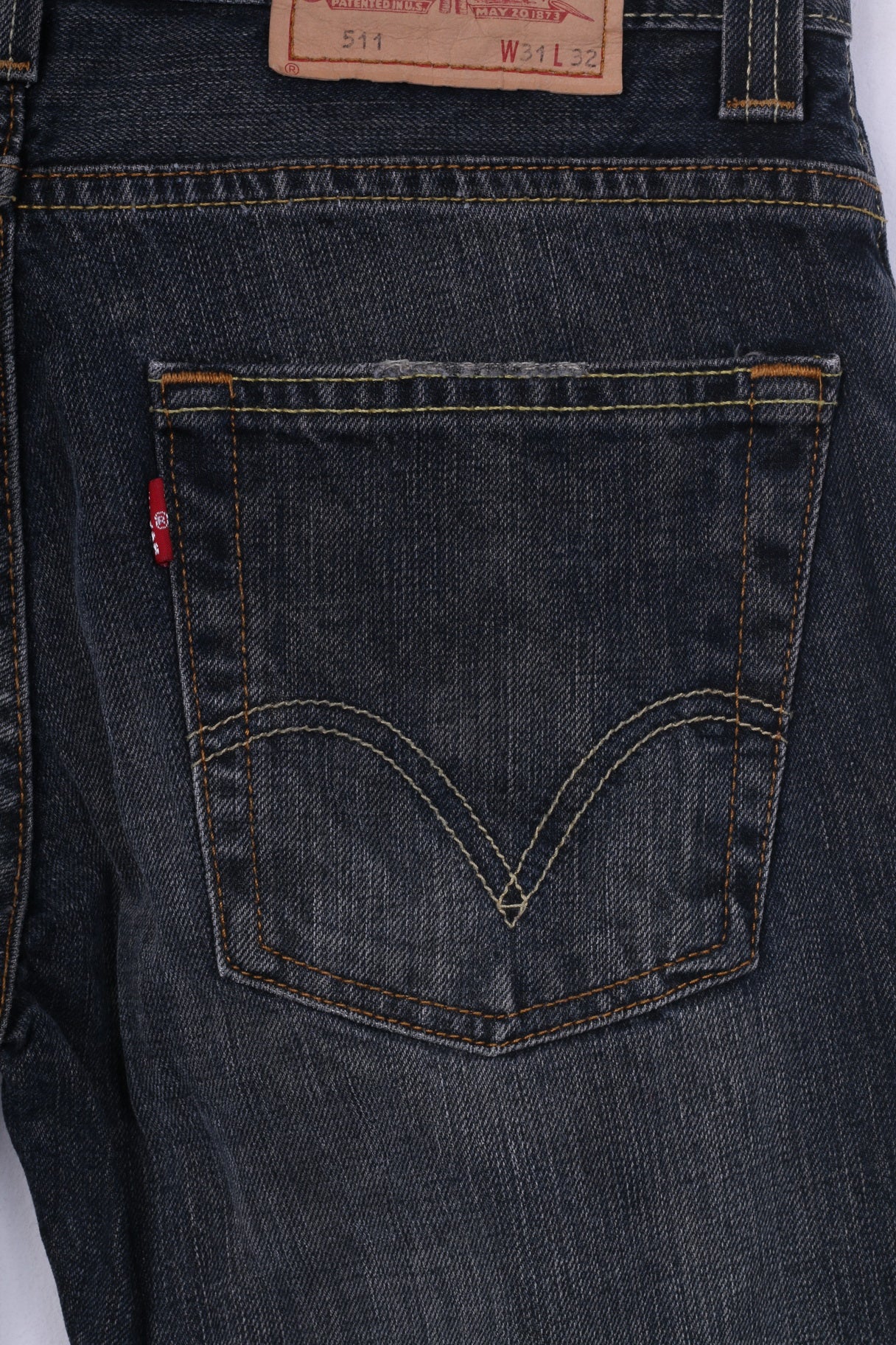 Levis Staruss&Co Womens W31 L32 Jeans Trousers Denim 511 Slim Navy - Image 6