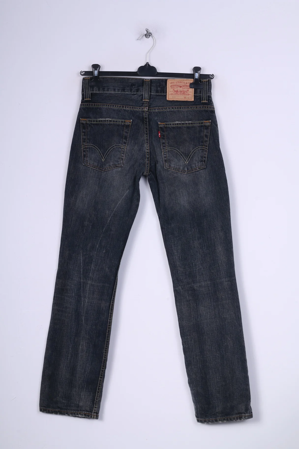Levis Staruss&Co Womens W31 L32 Jeans Trousers Denim 511 Slim Navy - Image 7