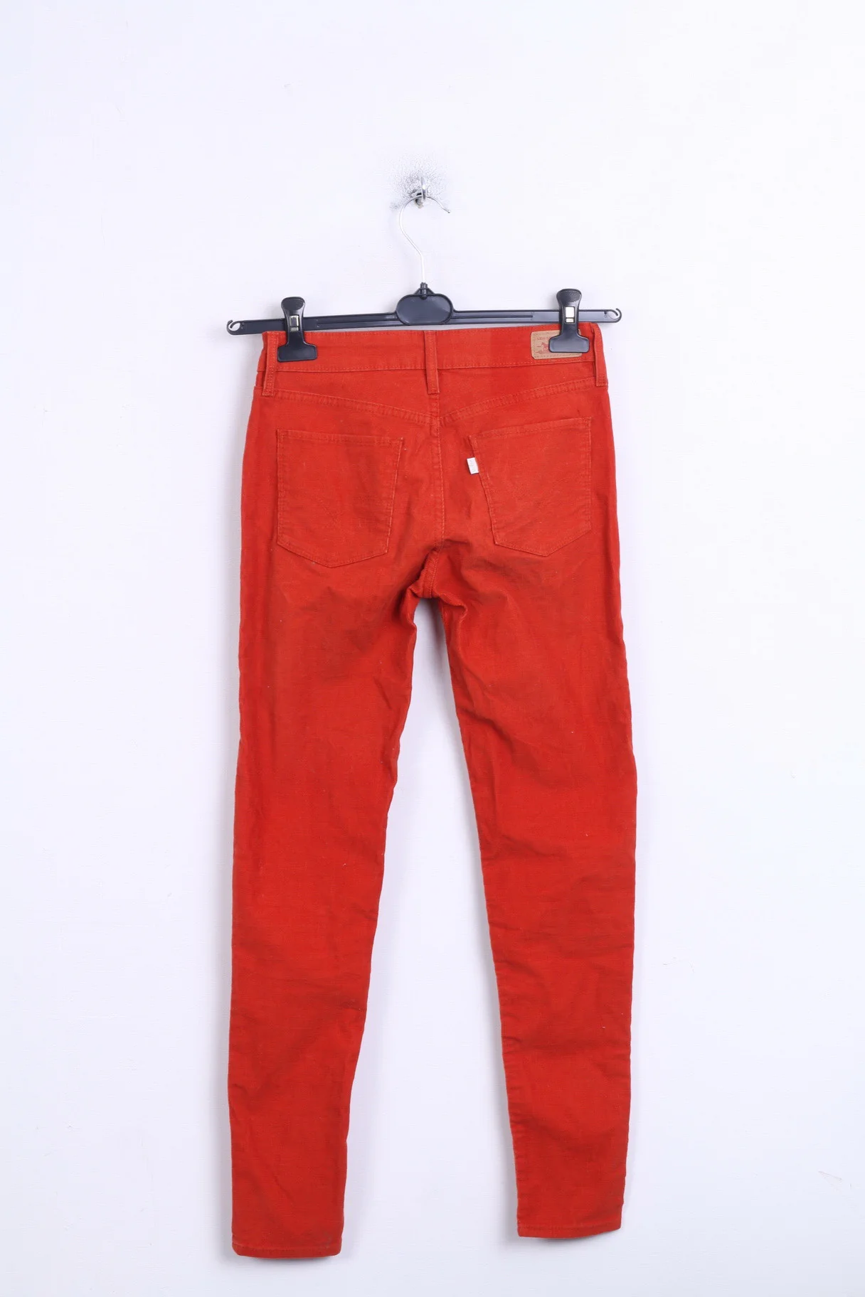 Levis Strauss&Co Womens W25 L29 Trousers Red Legging Cotton Corduroy - Image 6