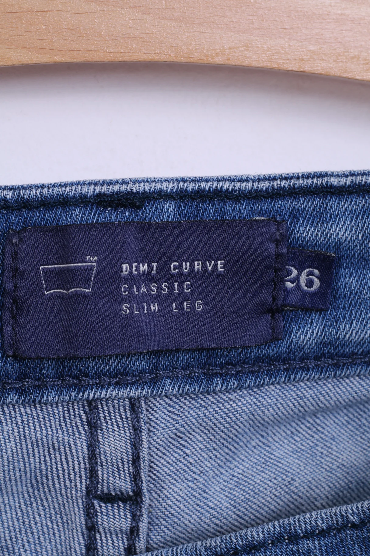 Levis Womens 26 Trousers Denim Cuave Classic Slim Leg Jeans Blue - Image 4