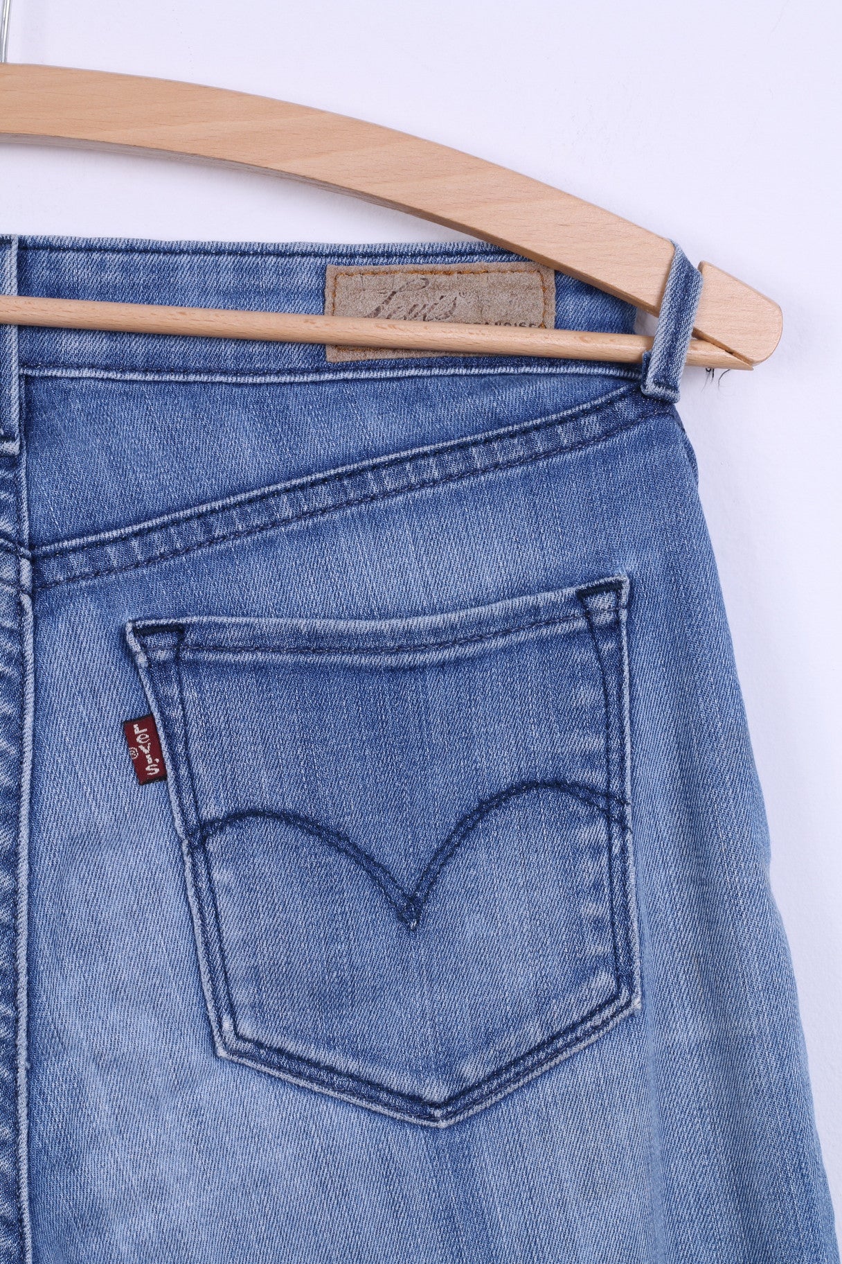 Levis Womens 26 Trousers Denim Cuave Classic Slim Leg Jeans Blue - Image 5