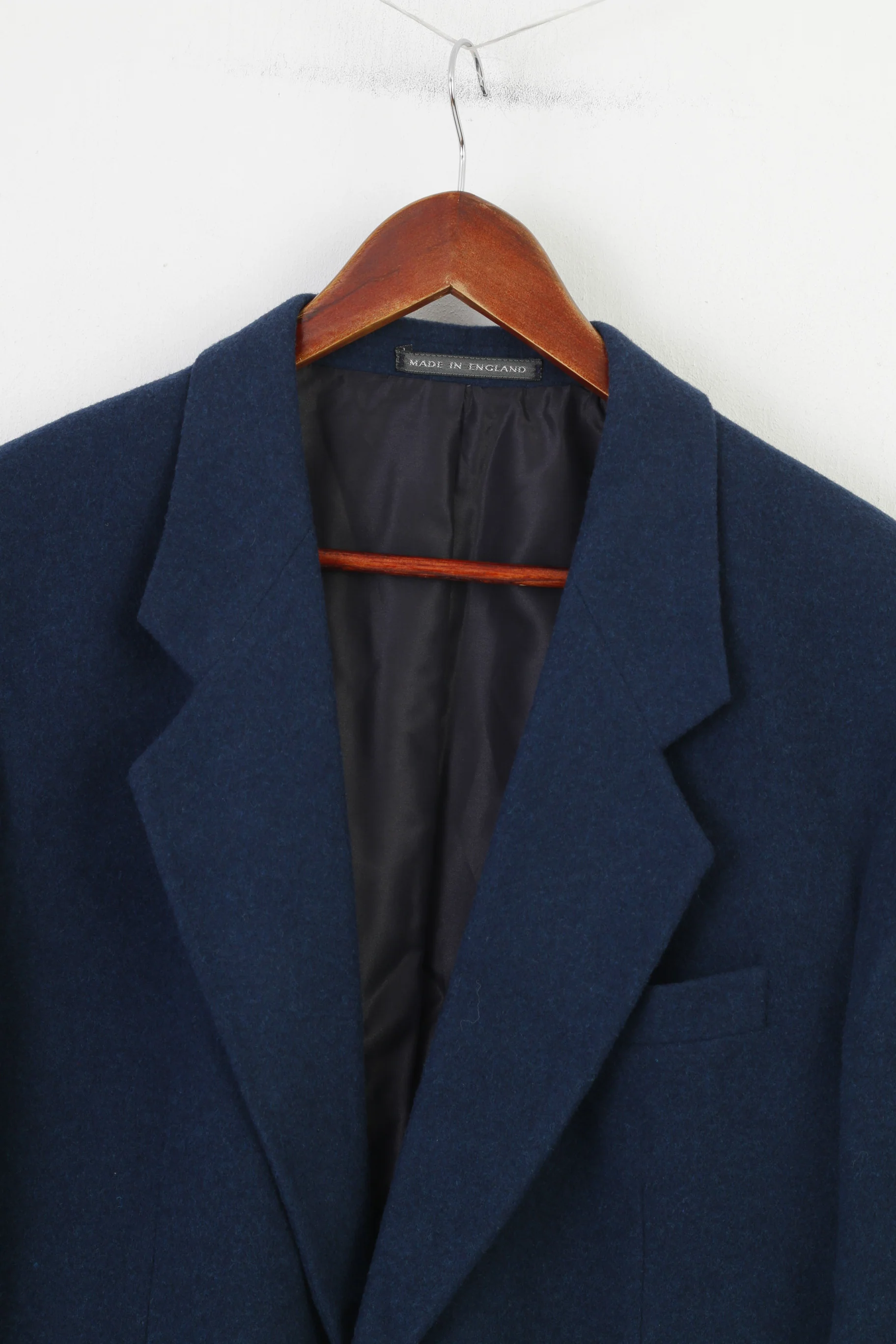 Lincroft Men 40 Blazer Navy Wool Single Breasted Soft Elegant Made in England Quality Jacket - Image 2